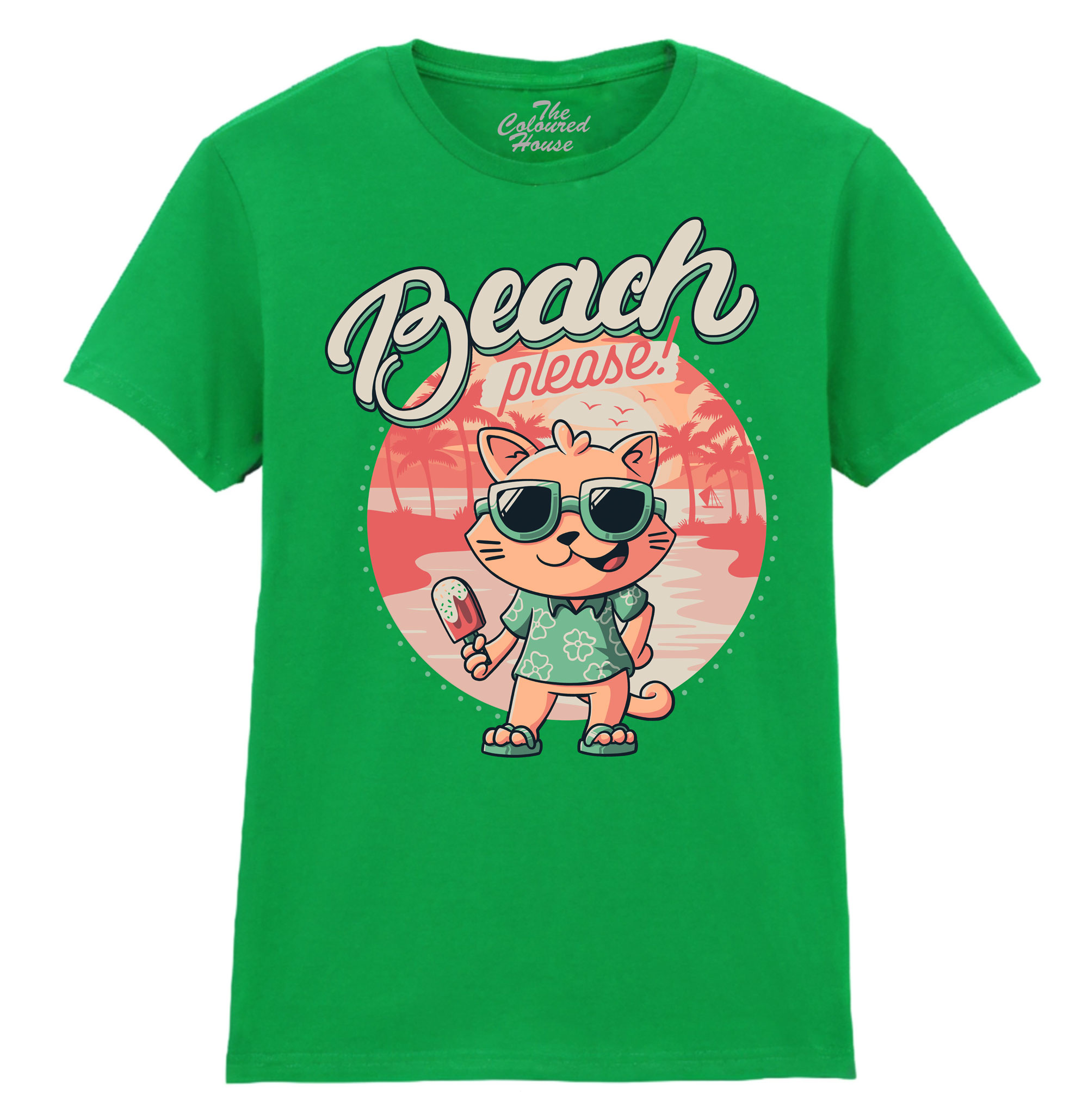 Beach Please - Cat Ladies T-shirt