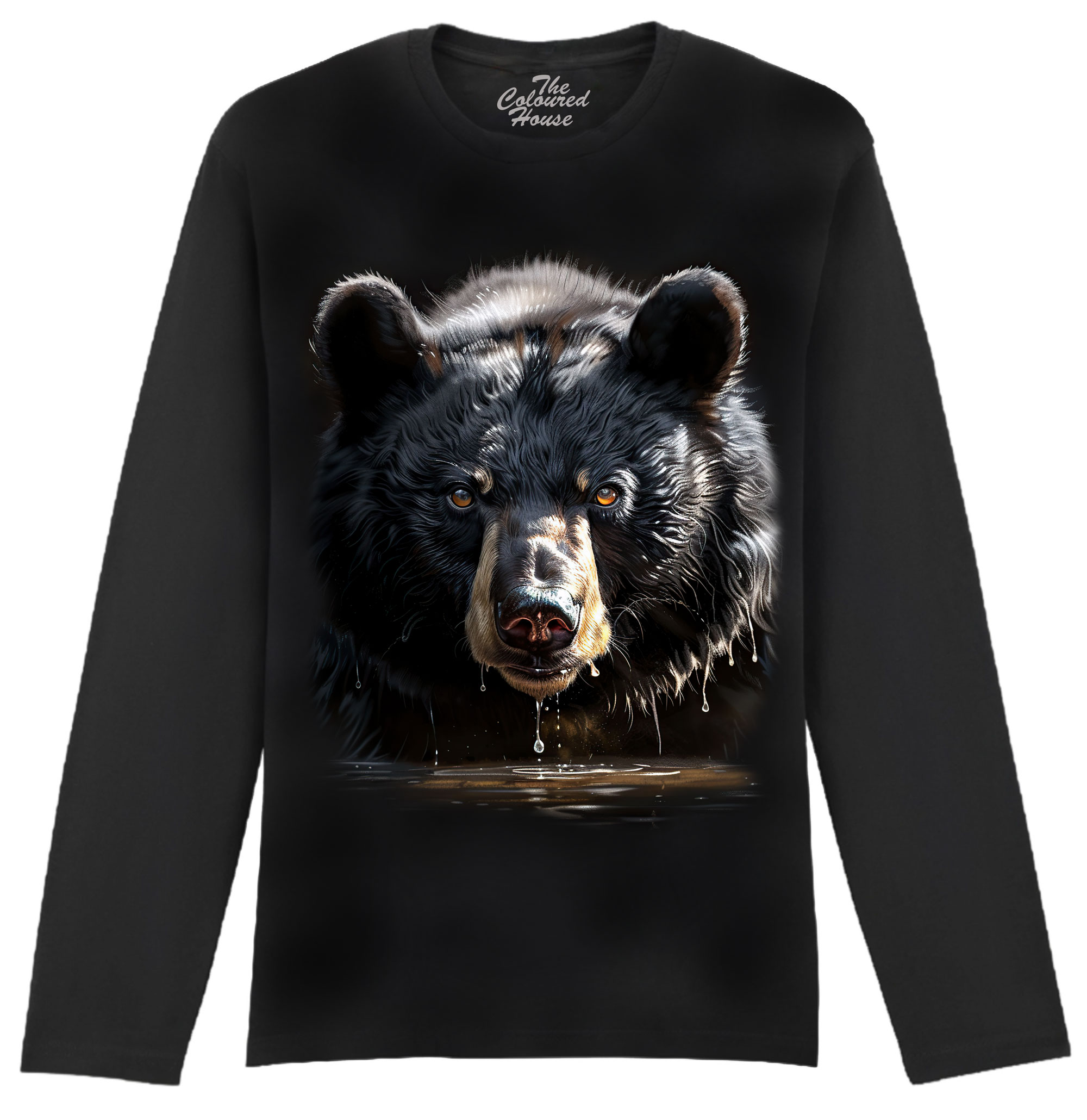 Black Bear In Water Longsleeve