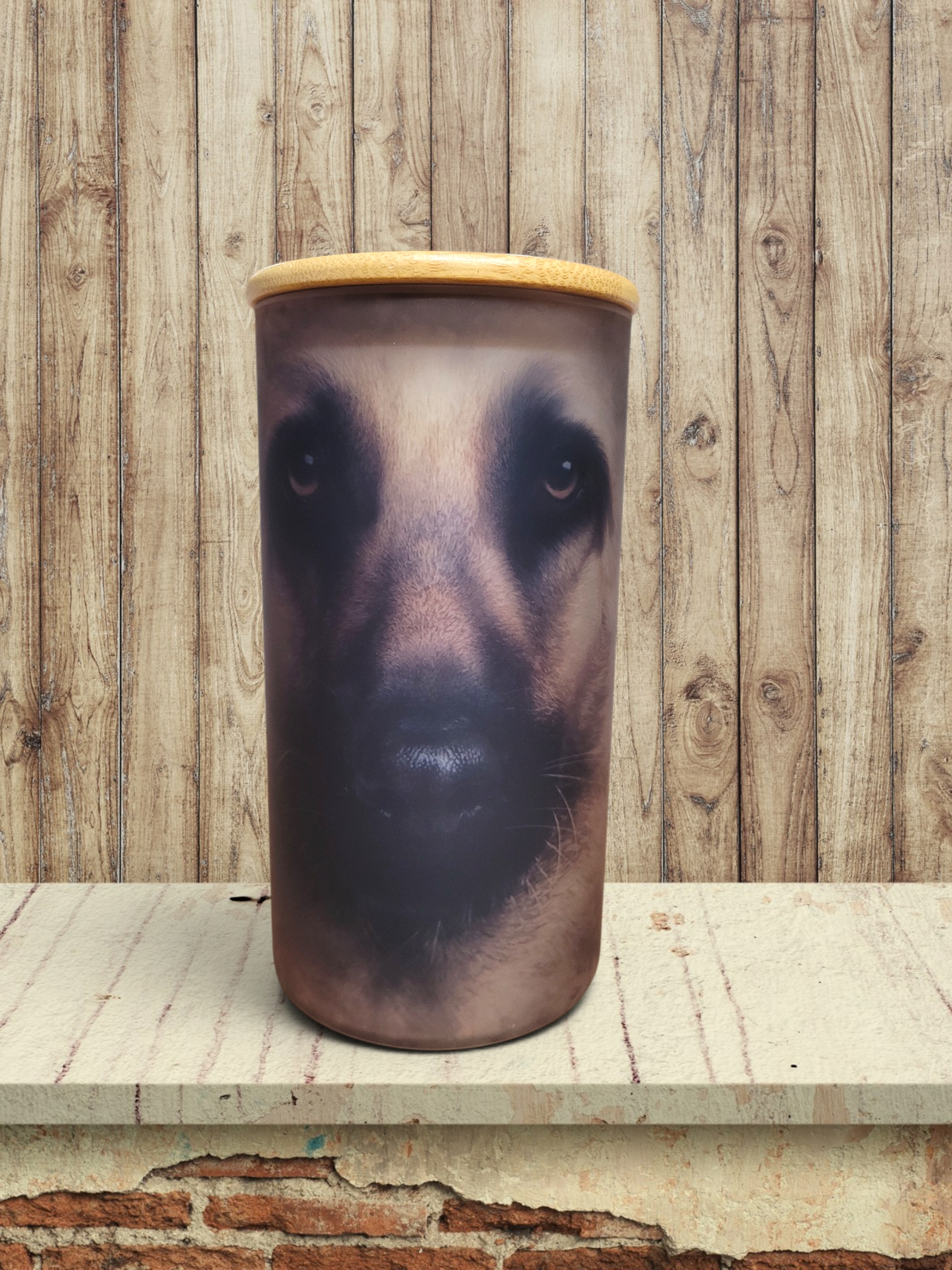 Big Face Shephard - Storage Jar 25Oz
