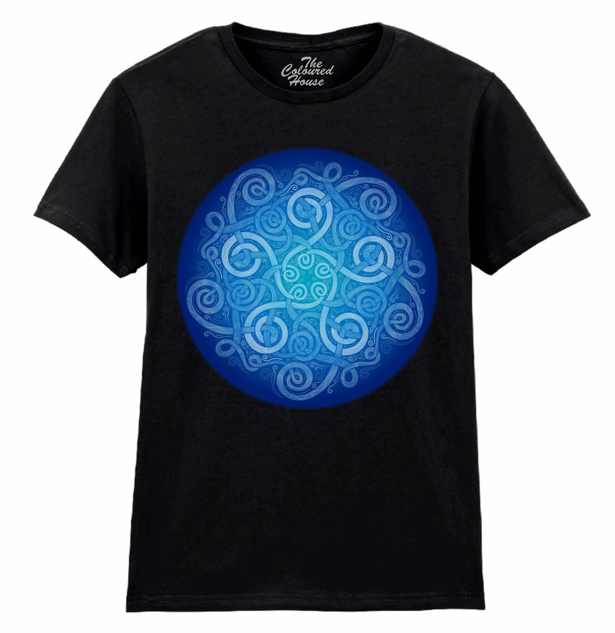 Celtic Knot Blue Ladies T-shirt