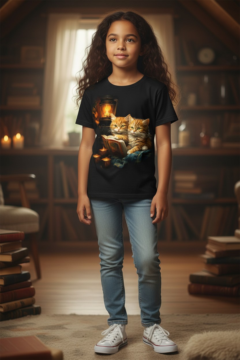 Red Kittens By Candlelight KIDS