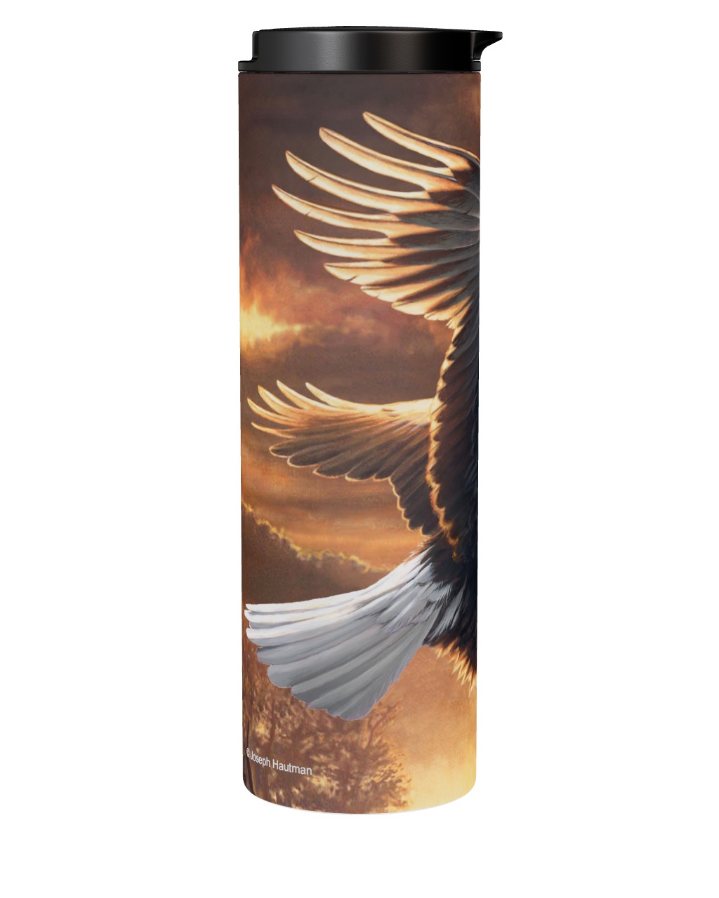 Sunset Bald Eagle Tumbler