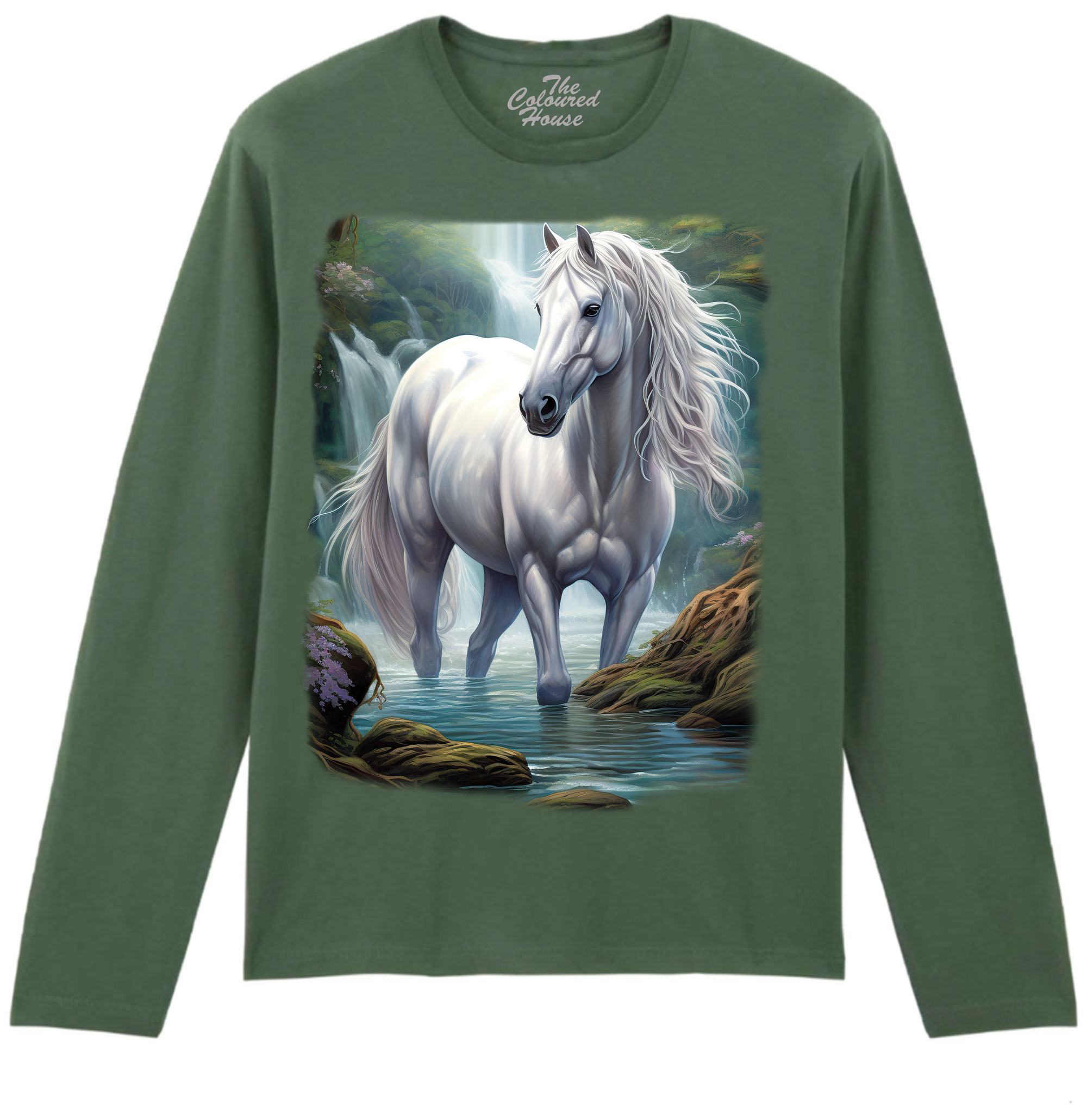 Mystic White Horse Longsleeve