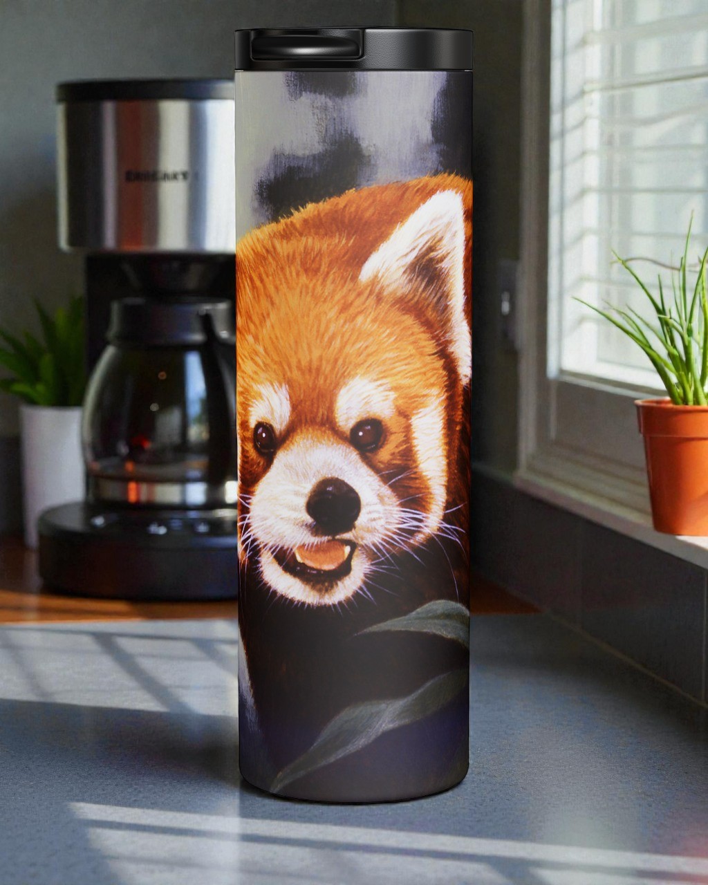 Hiding Out - Red Panda Tumbler