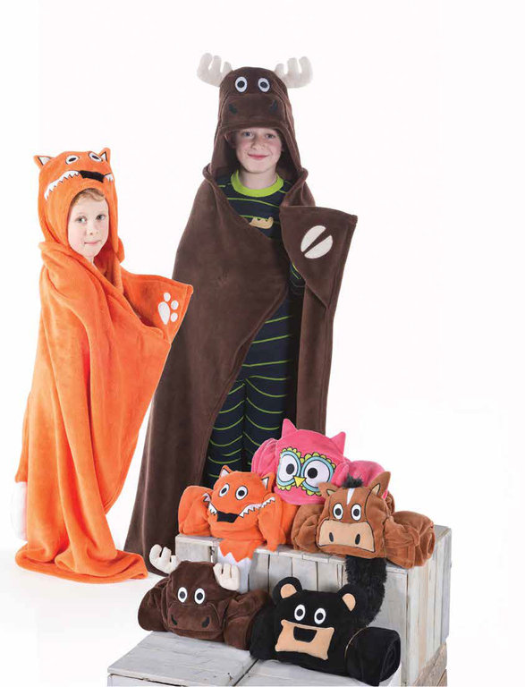 Moose Critter Kids Blanket