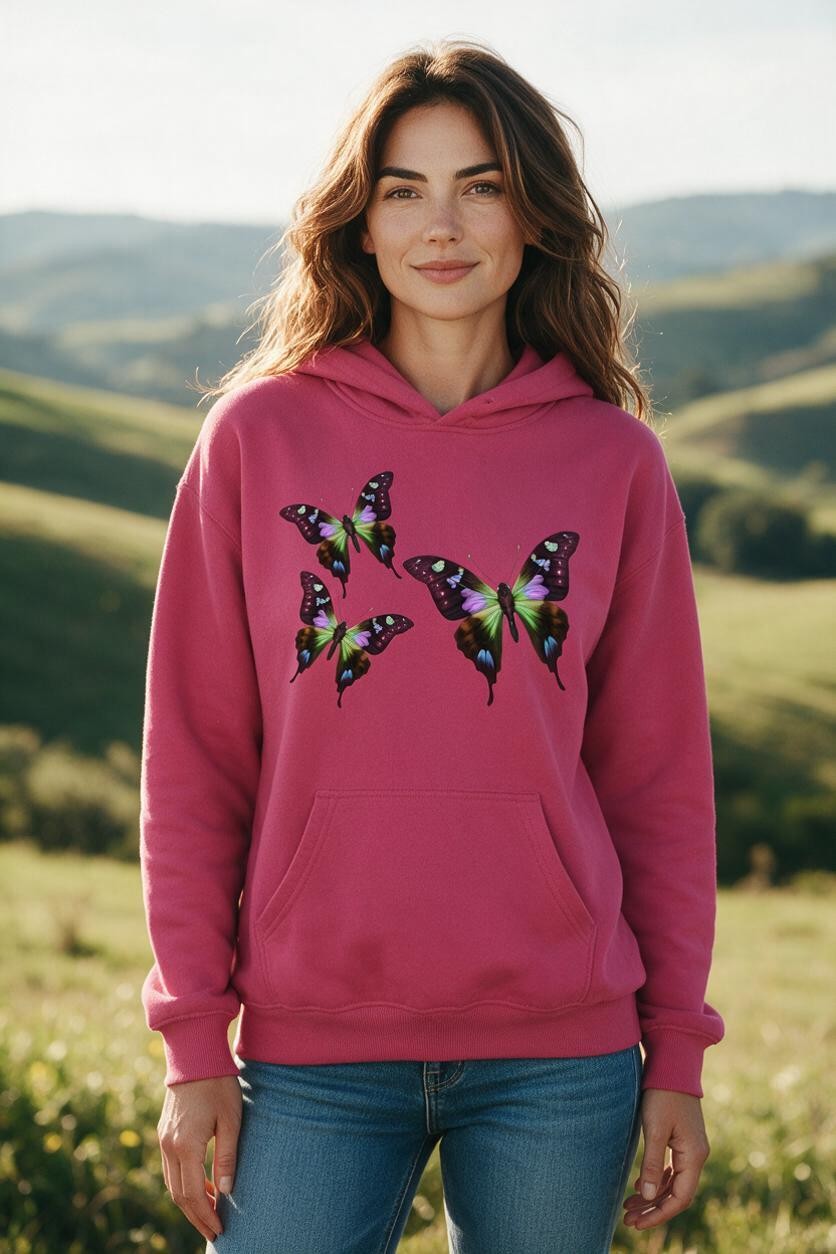 Lavender Butterfly Hoodie