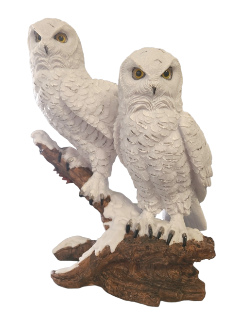 Snow Owl Pair 25*21*32cm