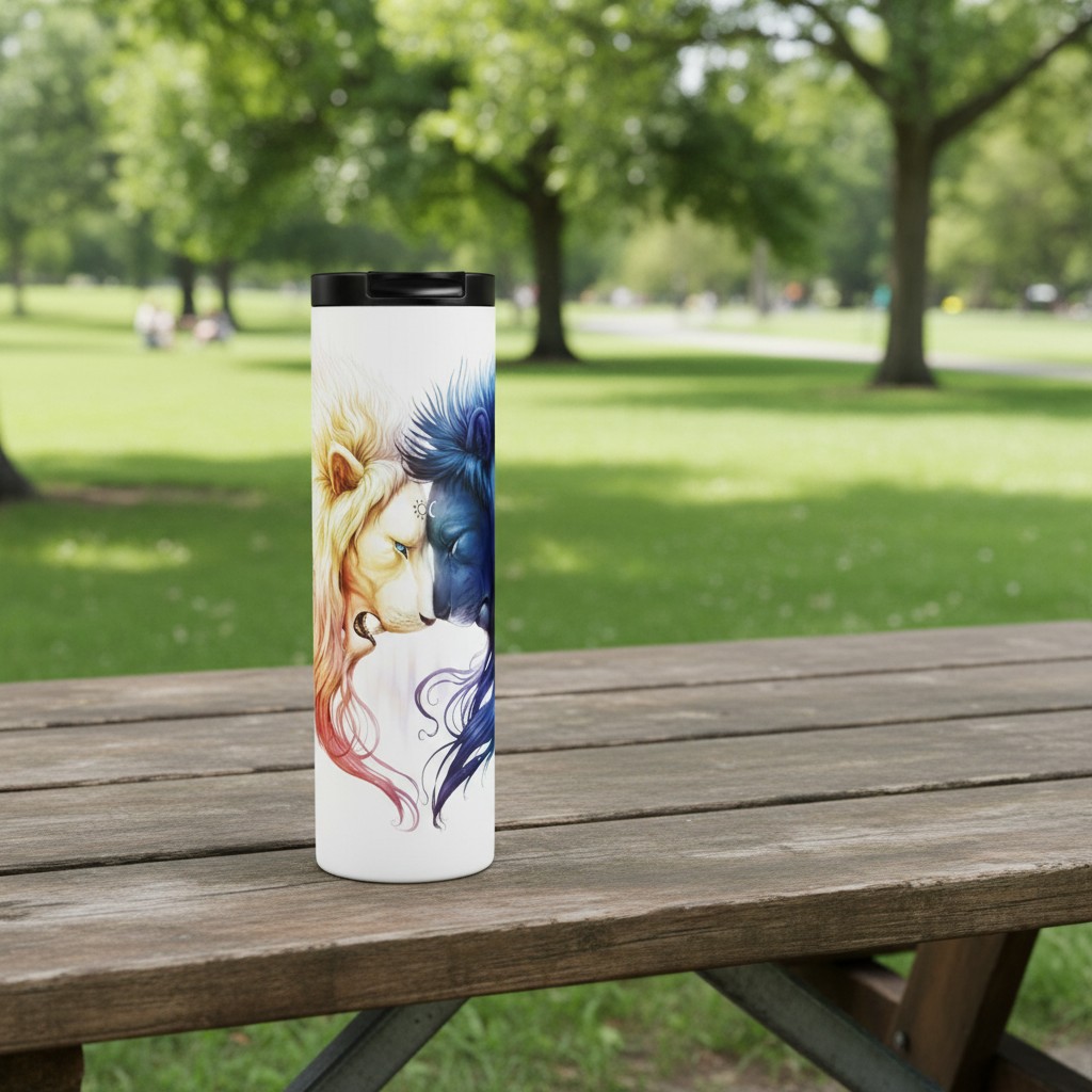 Day And Night - Lion Tumbler