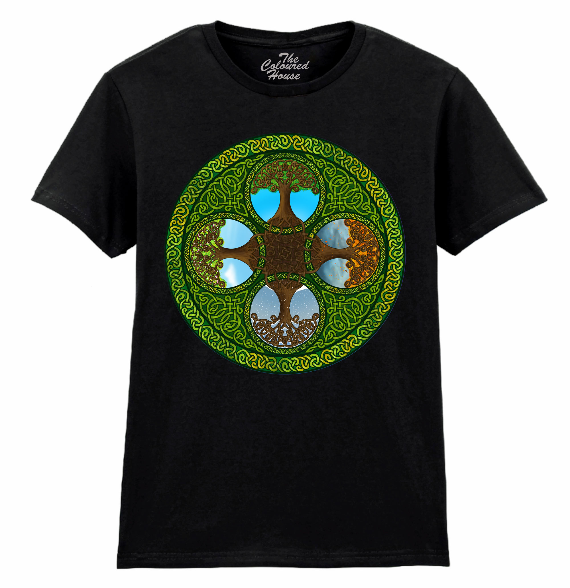 Seasons Tree Of Life Ladies T-shirt