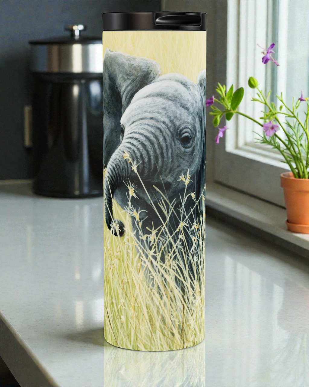 Elephant In The Grass - Tumbler
