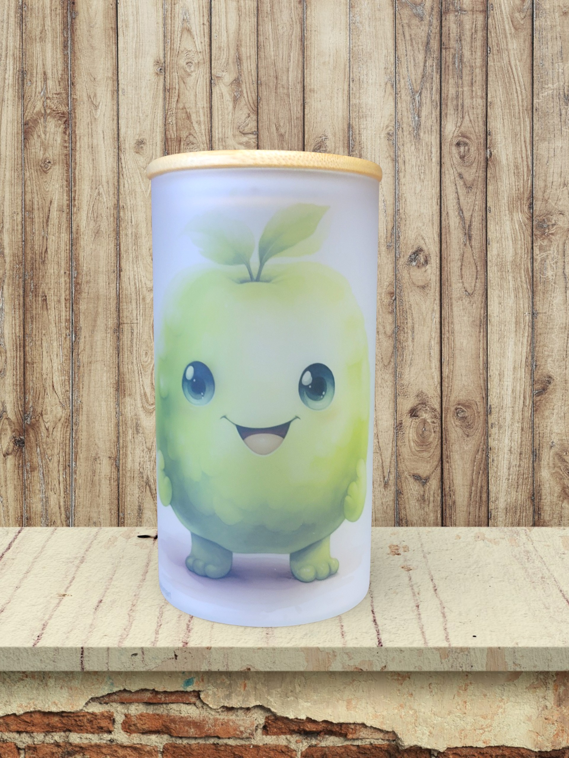 Standing Apple - Storage Jar 25Oz