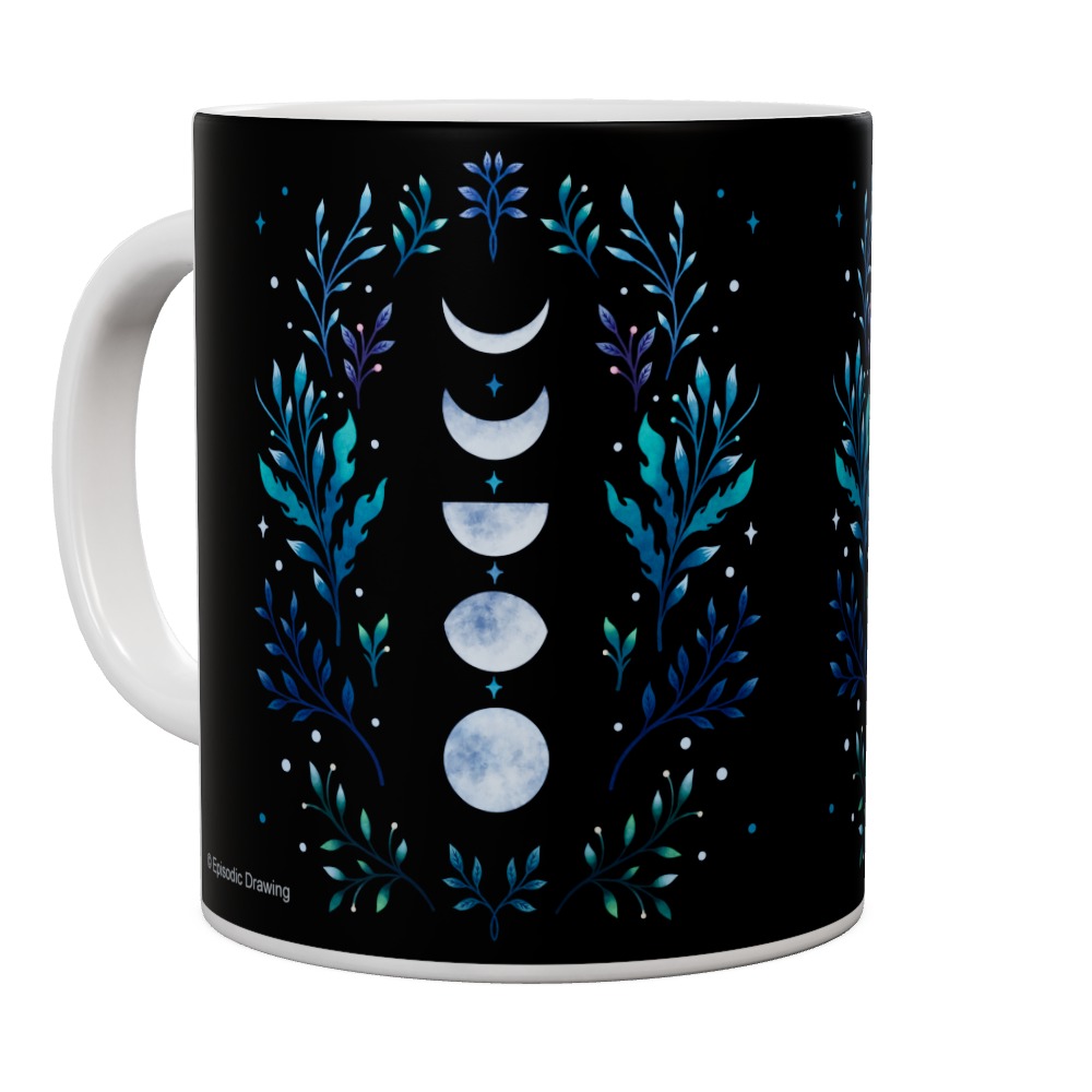 Moonlight Garden Blue Mug