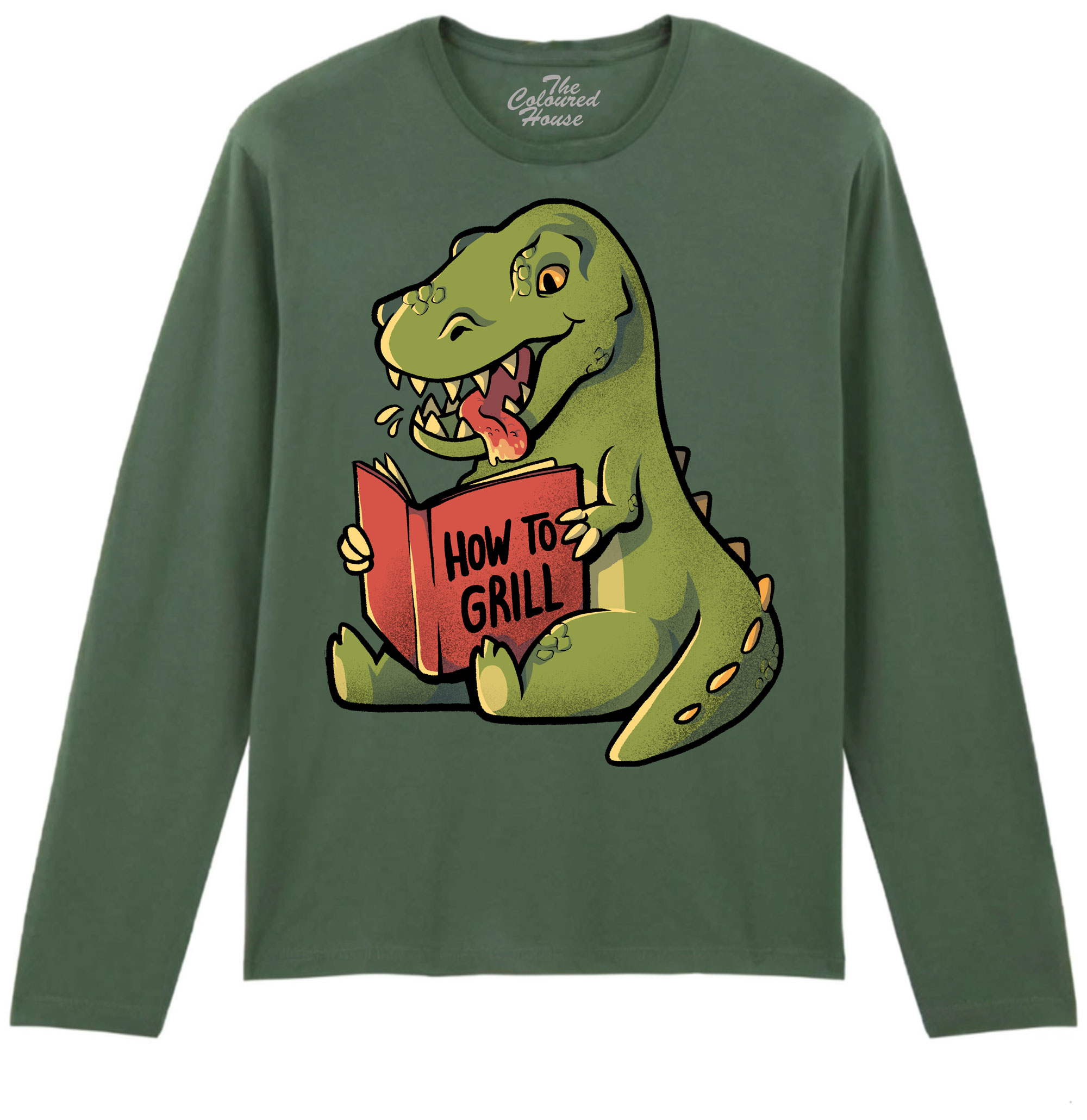 How To Grill - Dinosaur Longsleeve