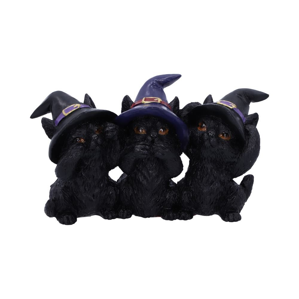 Three Wise Black Cat 11.5cm