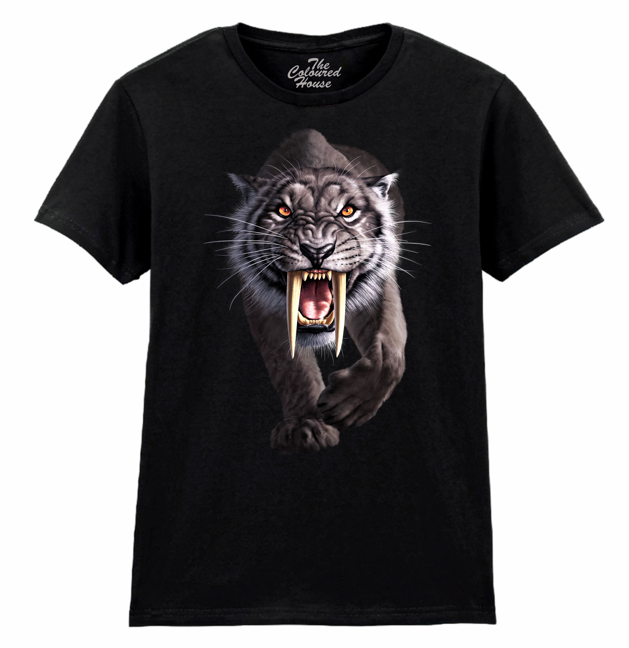 Black Sabertooth Ladies T-shirt