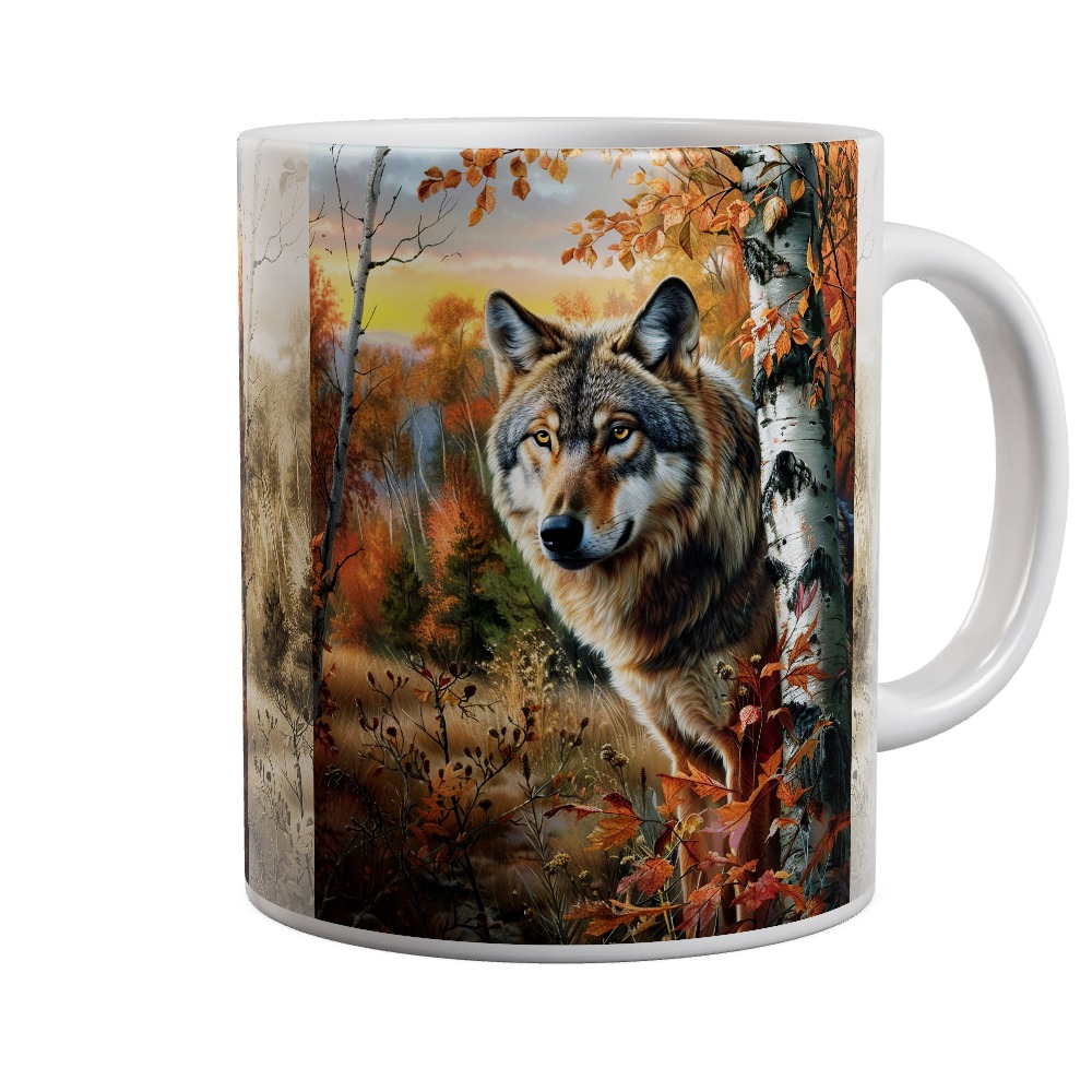 Forest Wolf Portrait Mug