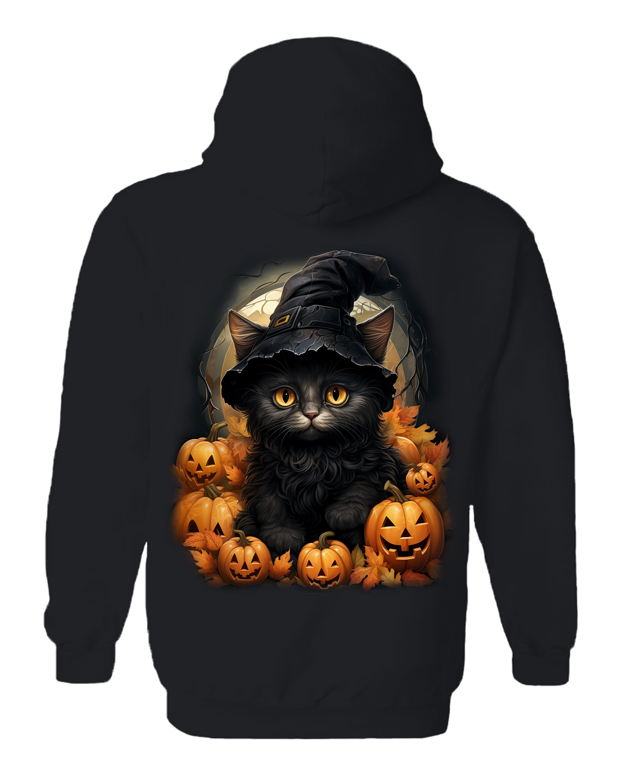 Black Cat Pumpkins Hoodie