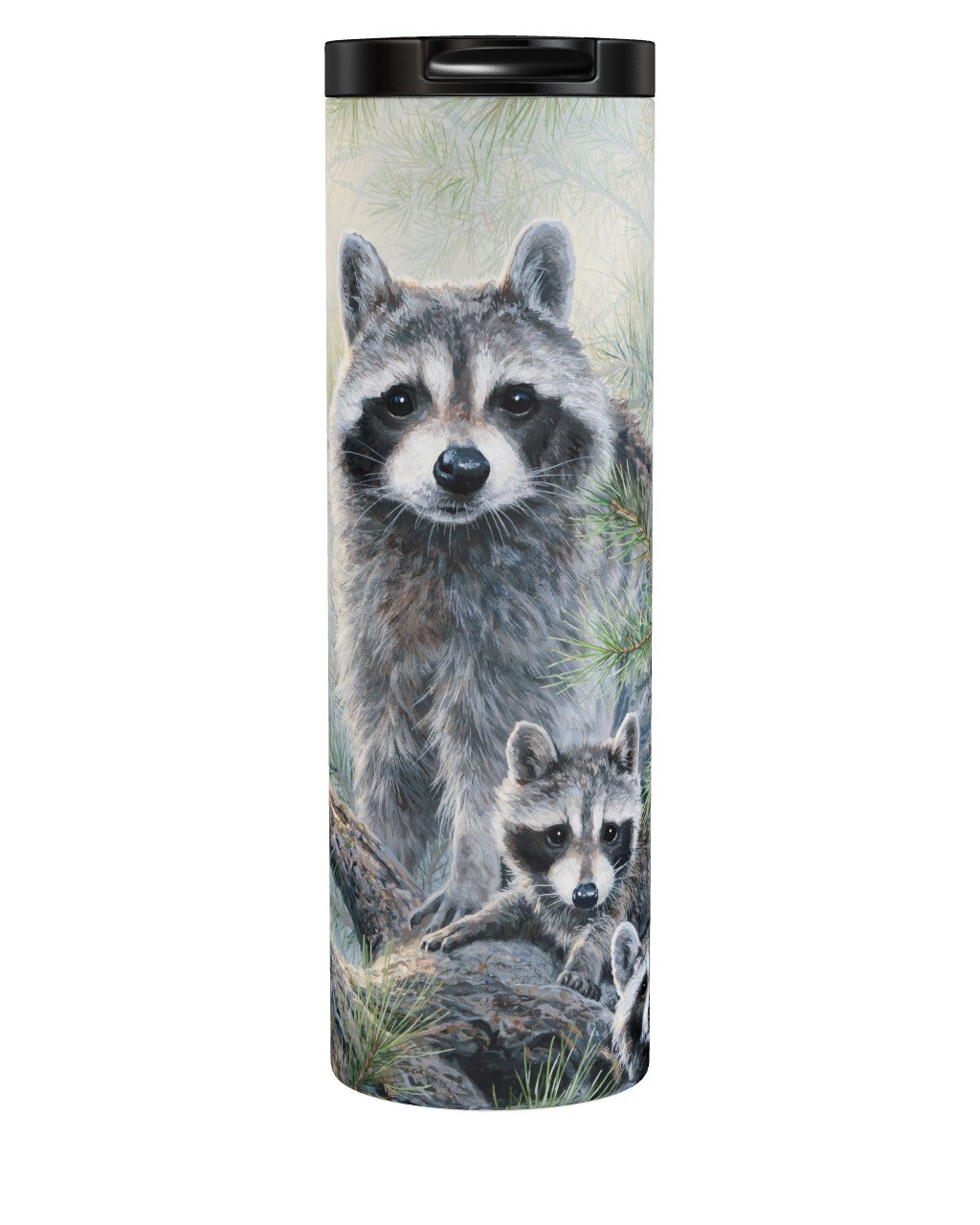 Raccoon Family Portrait Tumbler