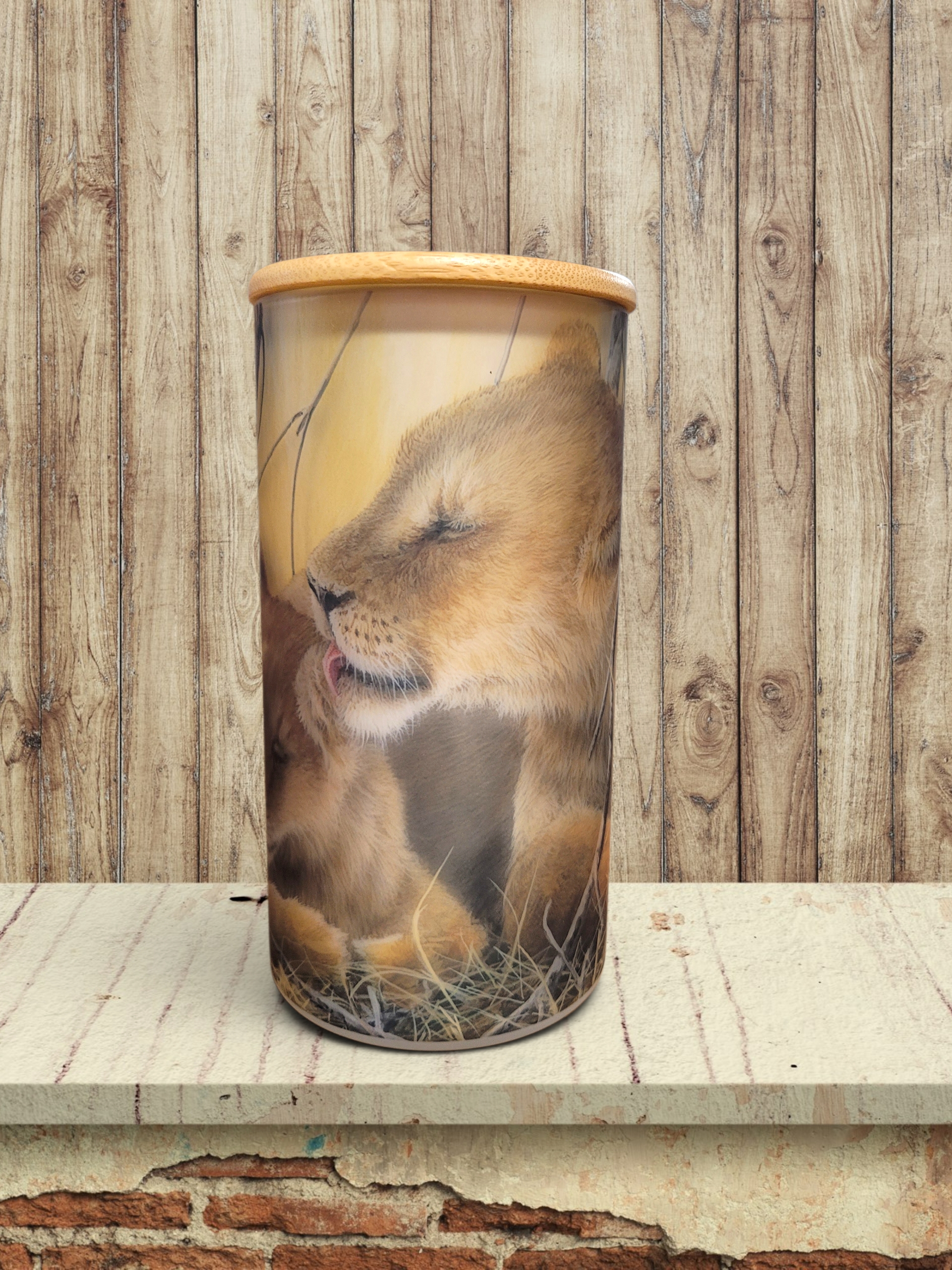 Behind The Ears - Lion - Storage Jar 25Oz