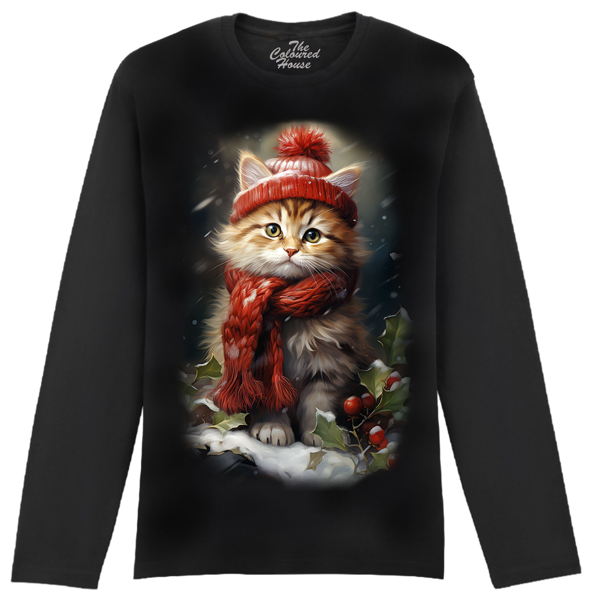Red Cat In The Snow Longsleeve