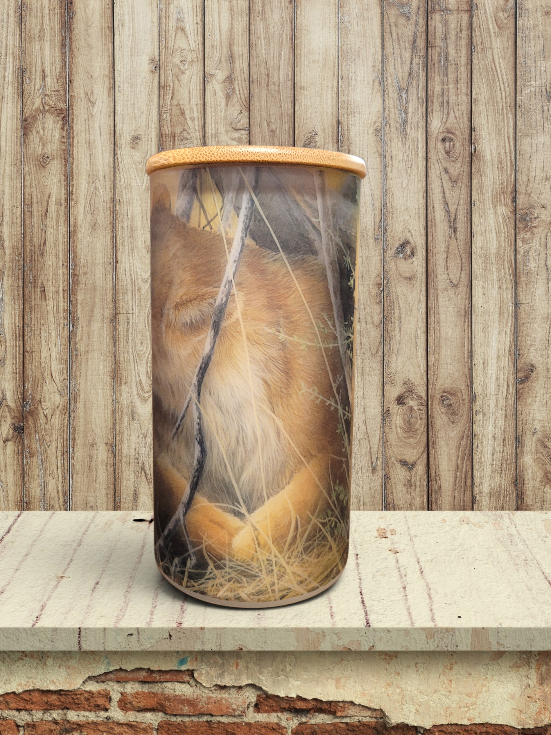 Behind The Ears - Lion - Storage Jar 25Oz