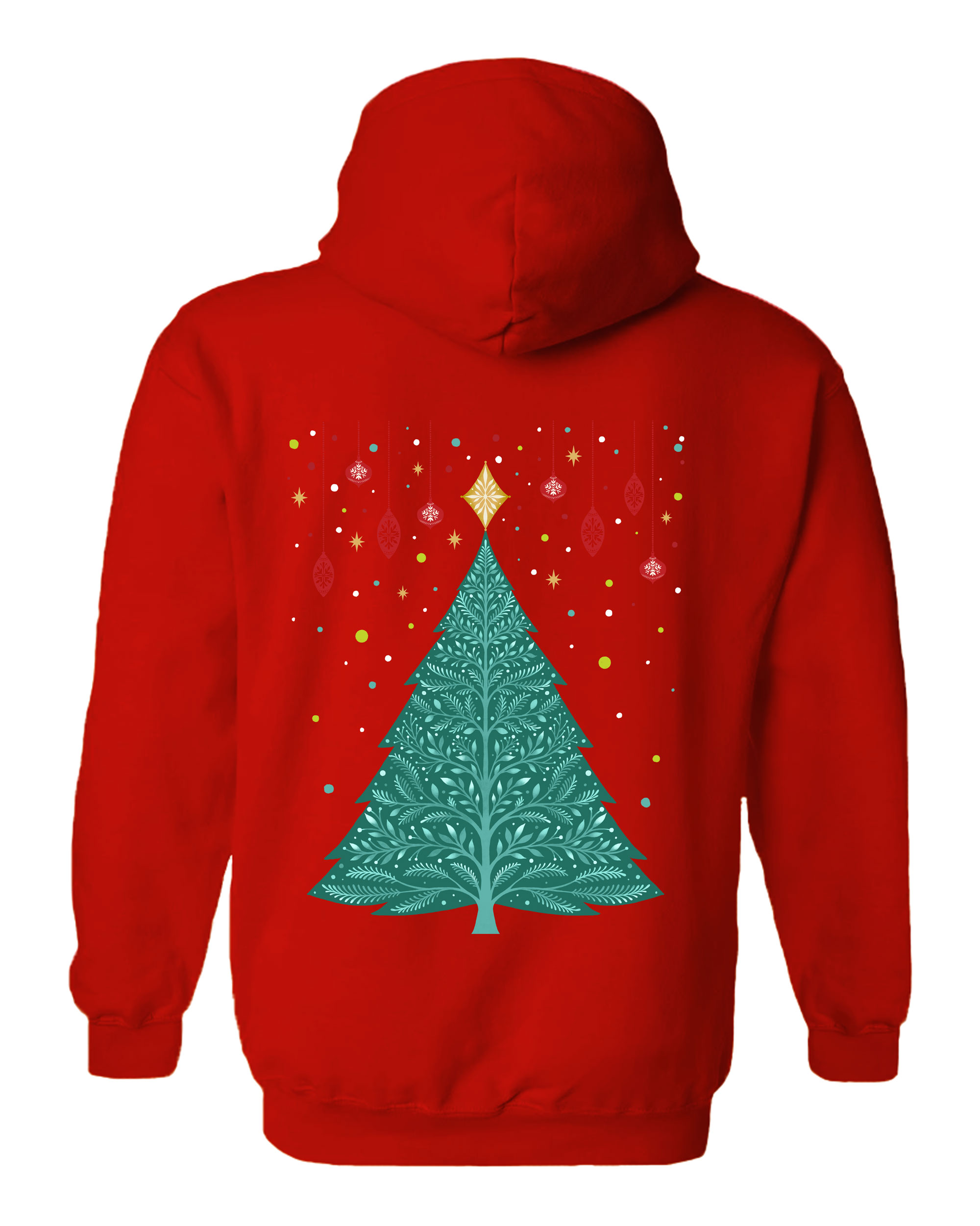 Christmas Night Vintage Tree Hoodie