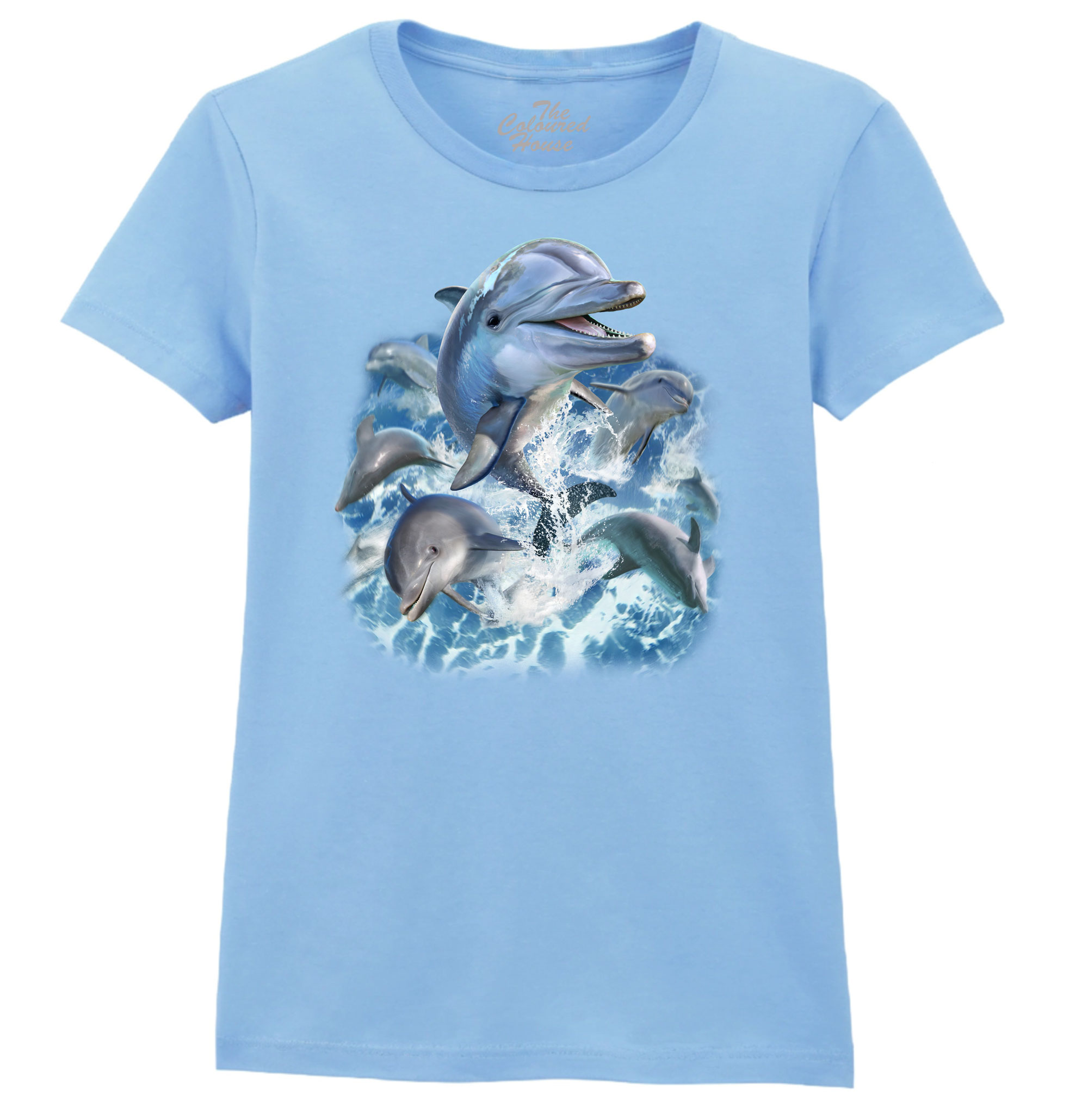 Dolphin Jump Ladies T-shirt