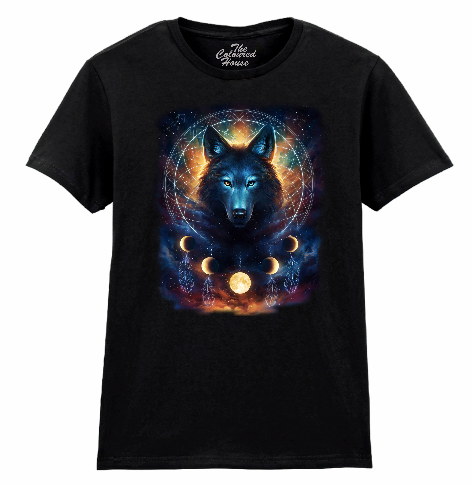 Dreamcatcher Wolf Ladies T-shirt