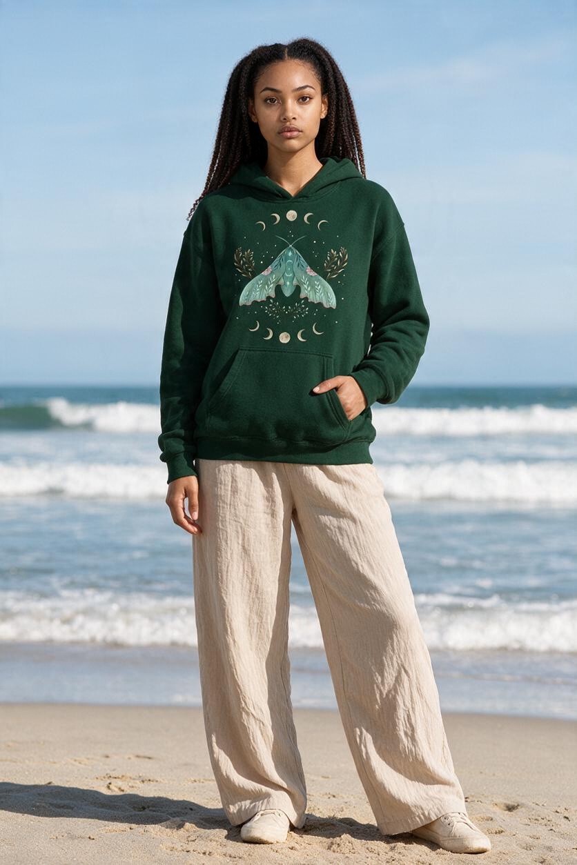 Luna And Moth Hoodie