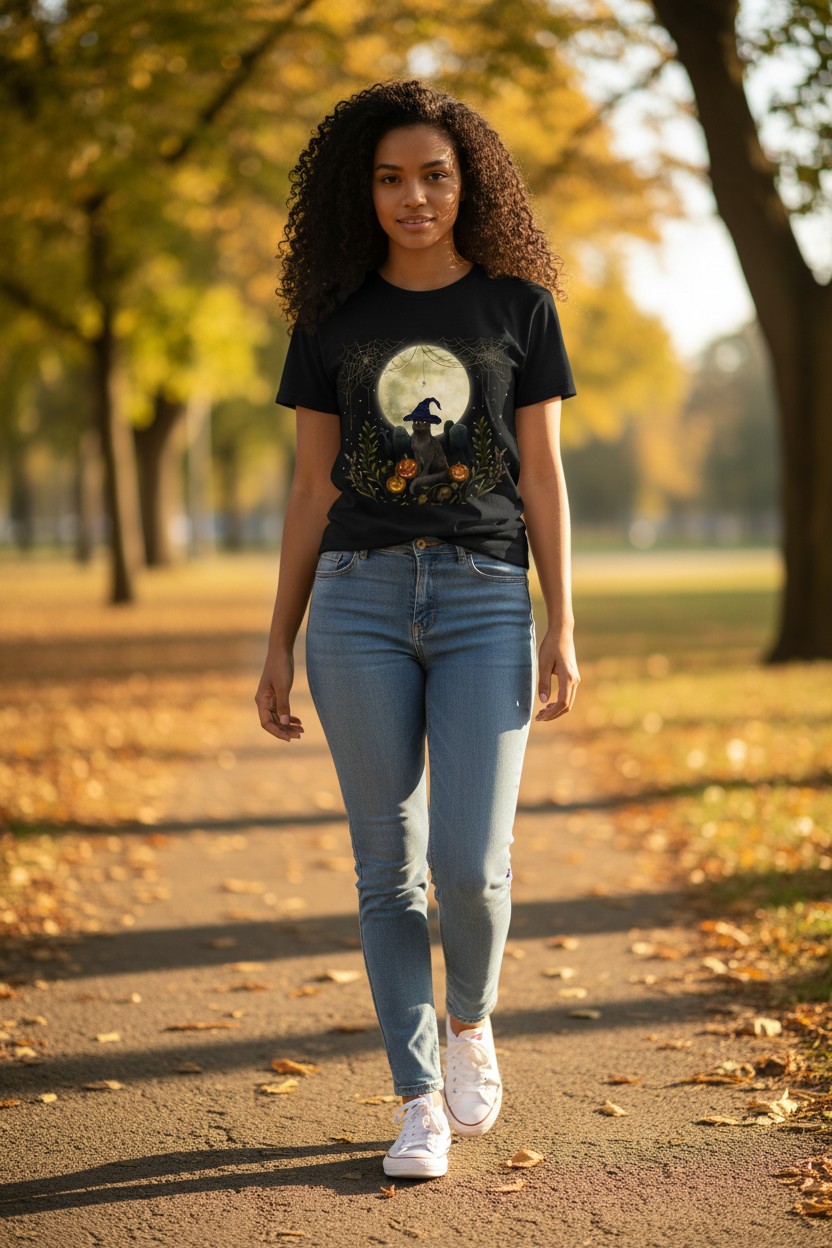 Halloween Cat Ladies T-shirt
