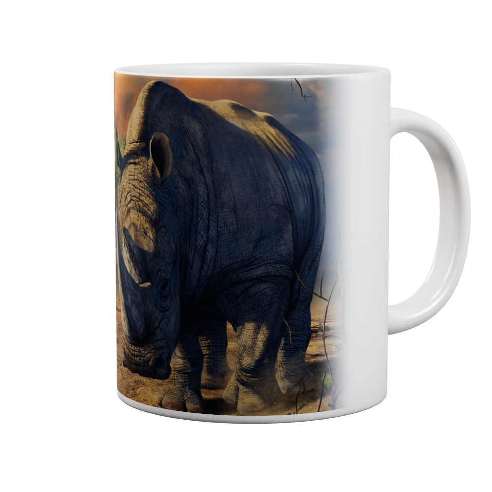 Rhino Stand Off Mug