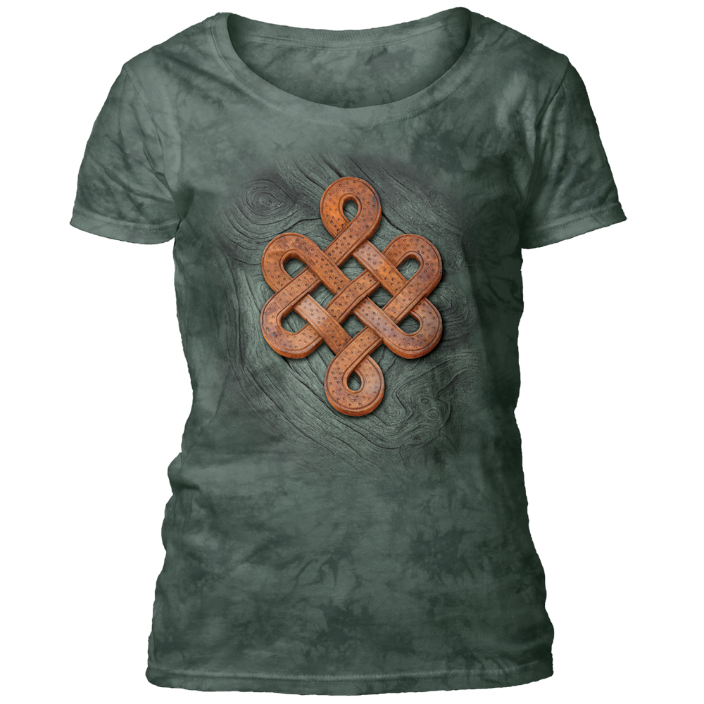 Knots On Knots Green Women's Scoop T-shirt