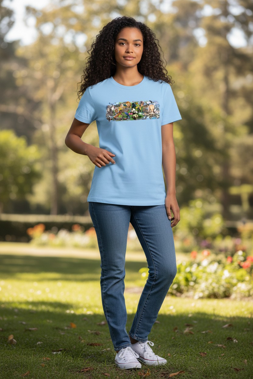Around The World Ladies T-shirt