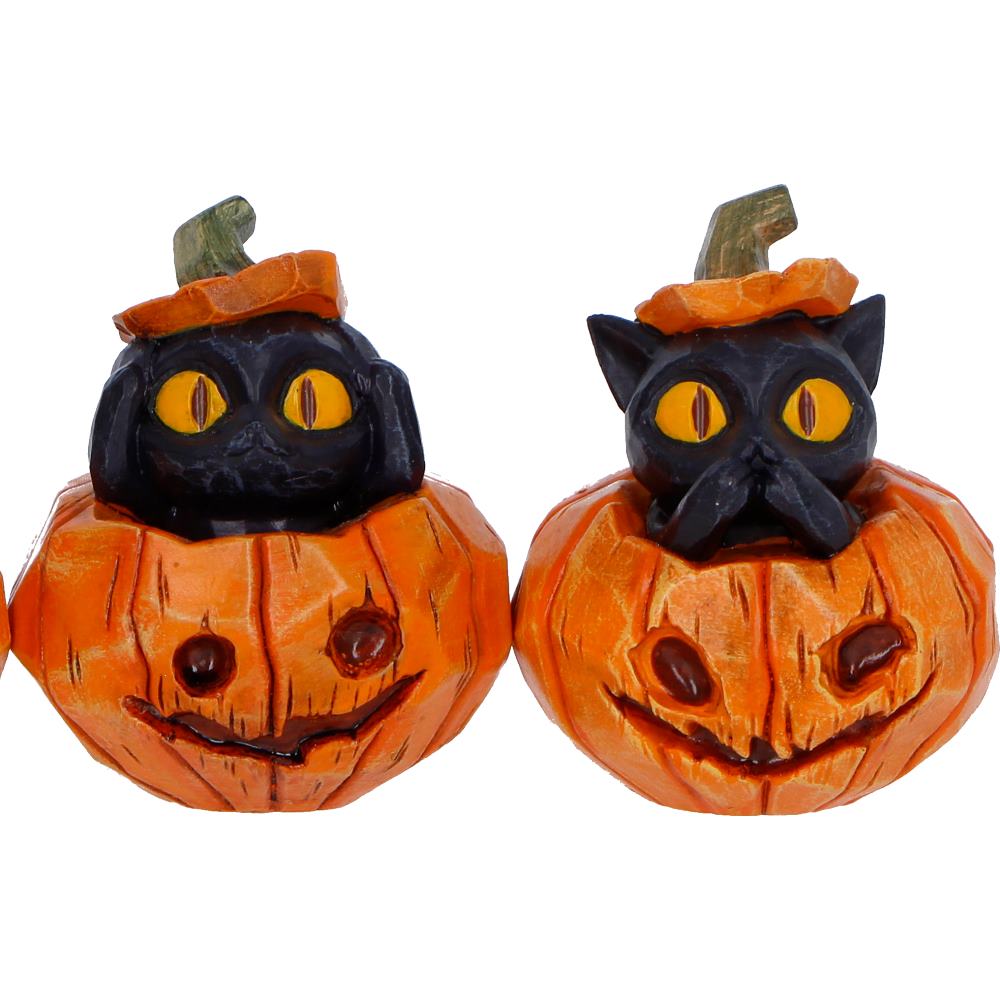 Three Wise Pumpkin Patch - Cats 7.7cm