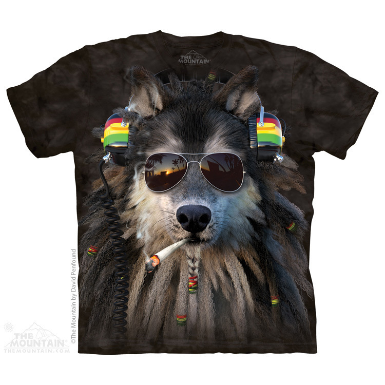 Smoking Rasta Wolf