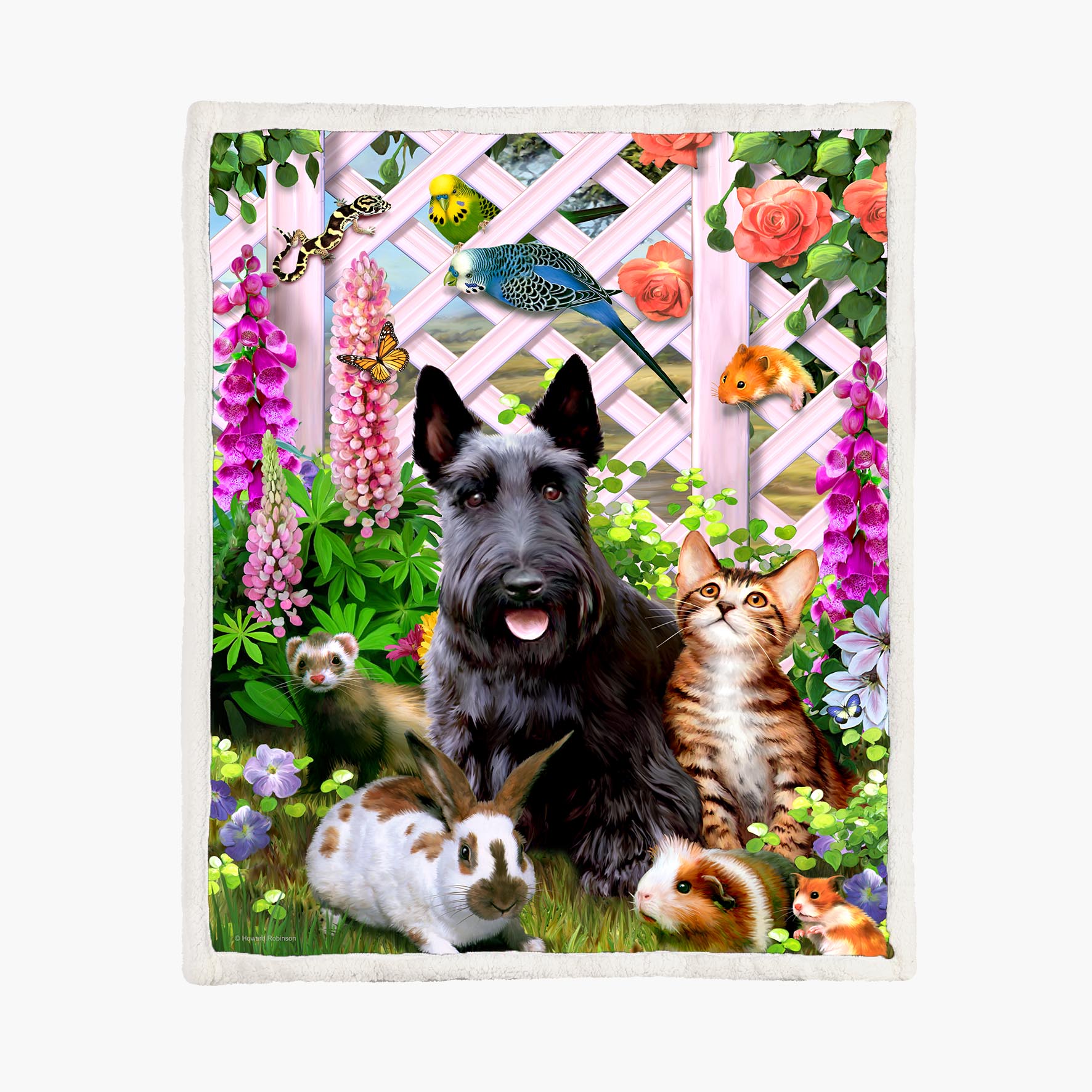 Garden Pals - Size M - 130x150cm - Fleece Blanket