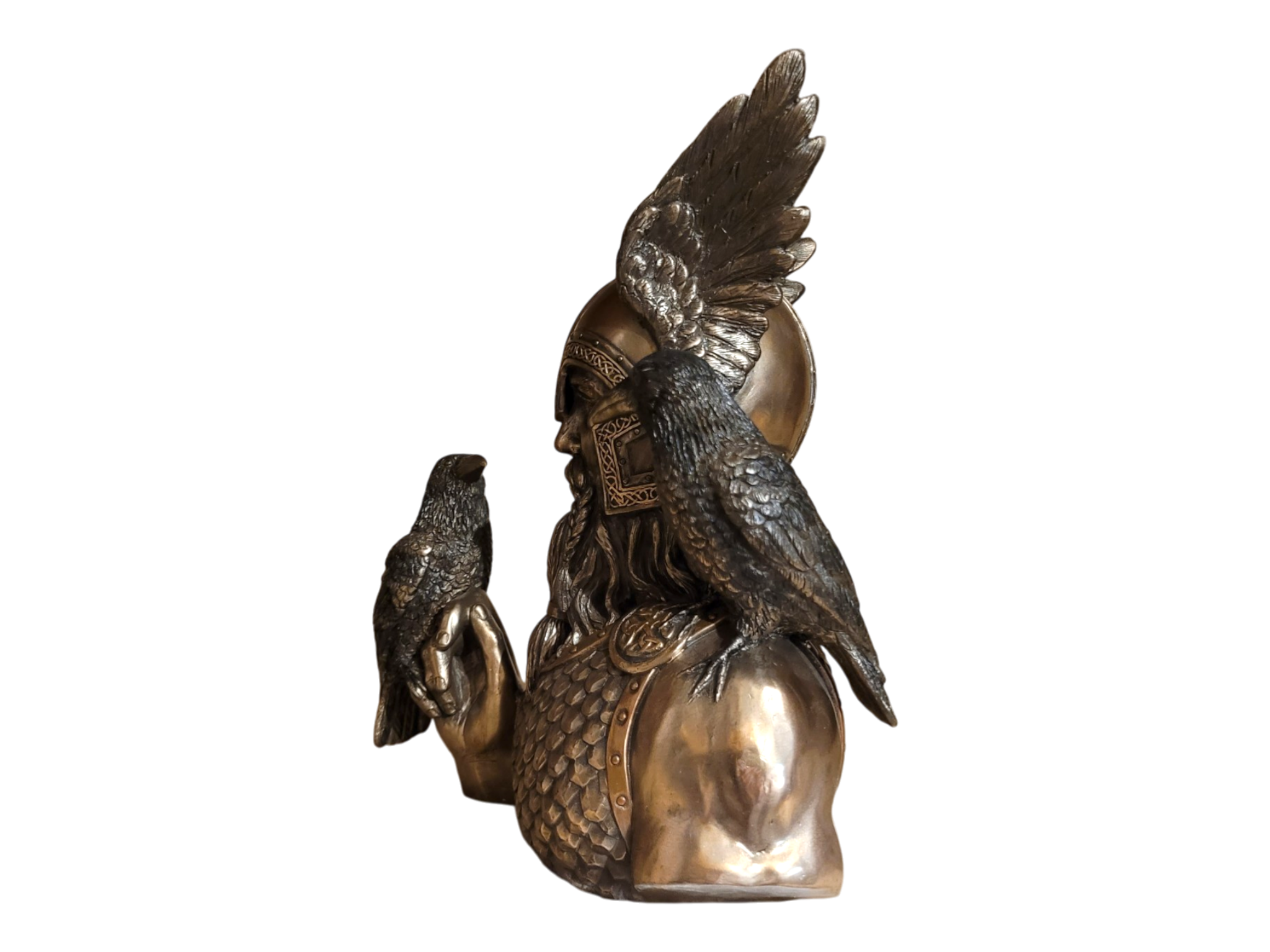 Bust Of Odin With His Ravens