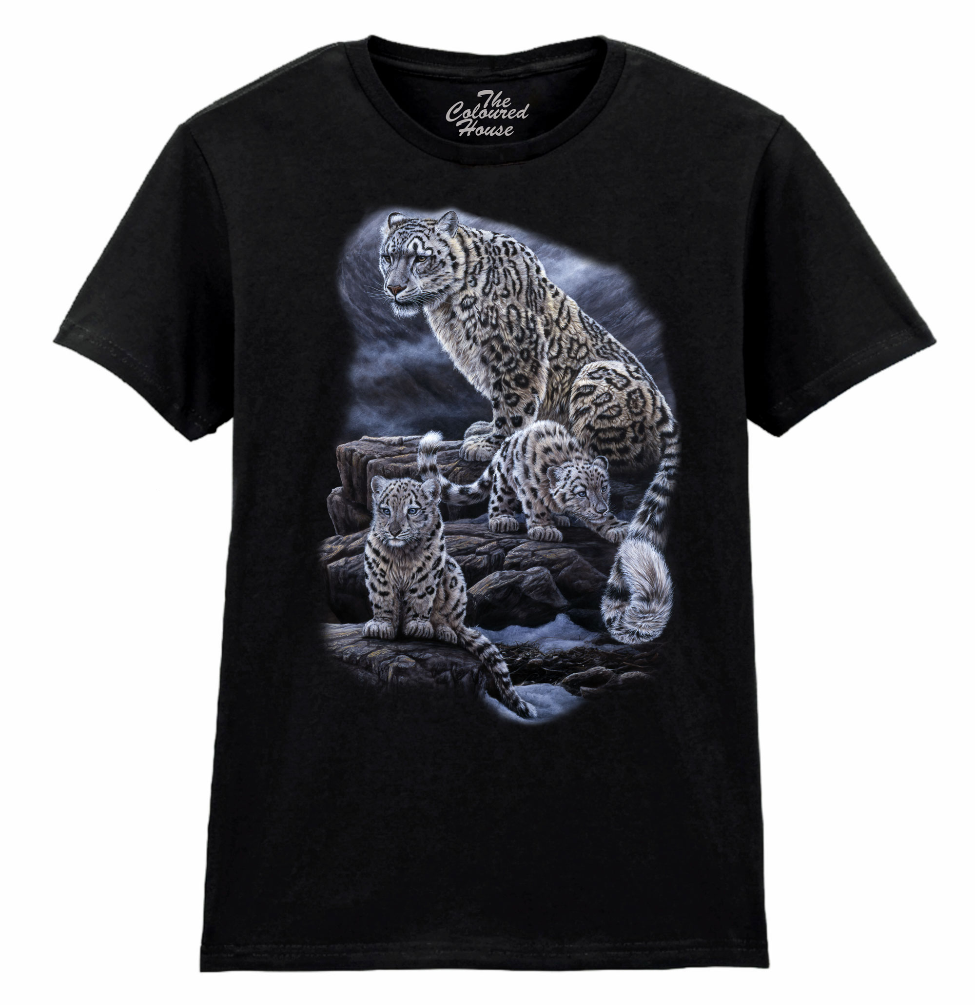 Snow Leopards Family Ladies T-shirt