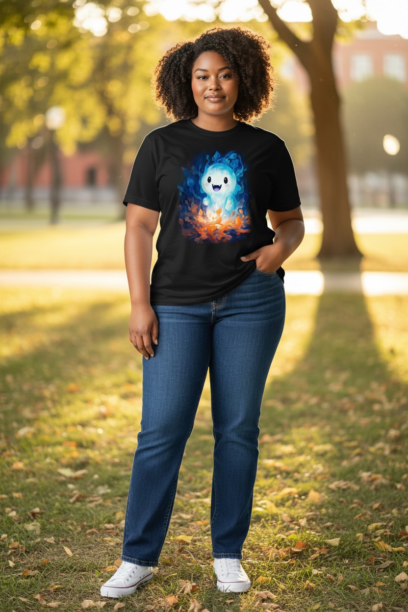 Cute Ghost Ladies T-shirt
