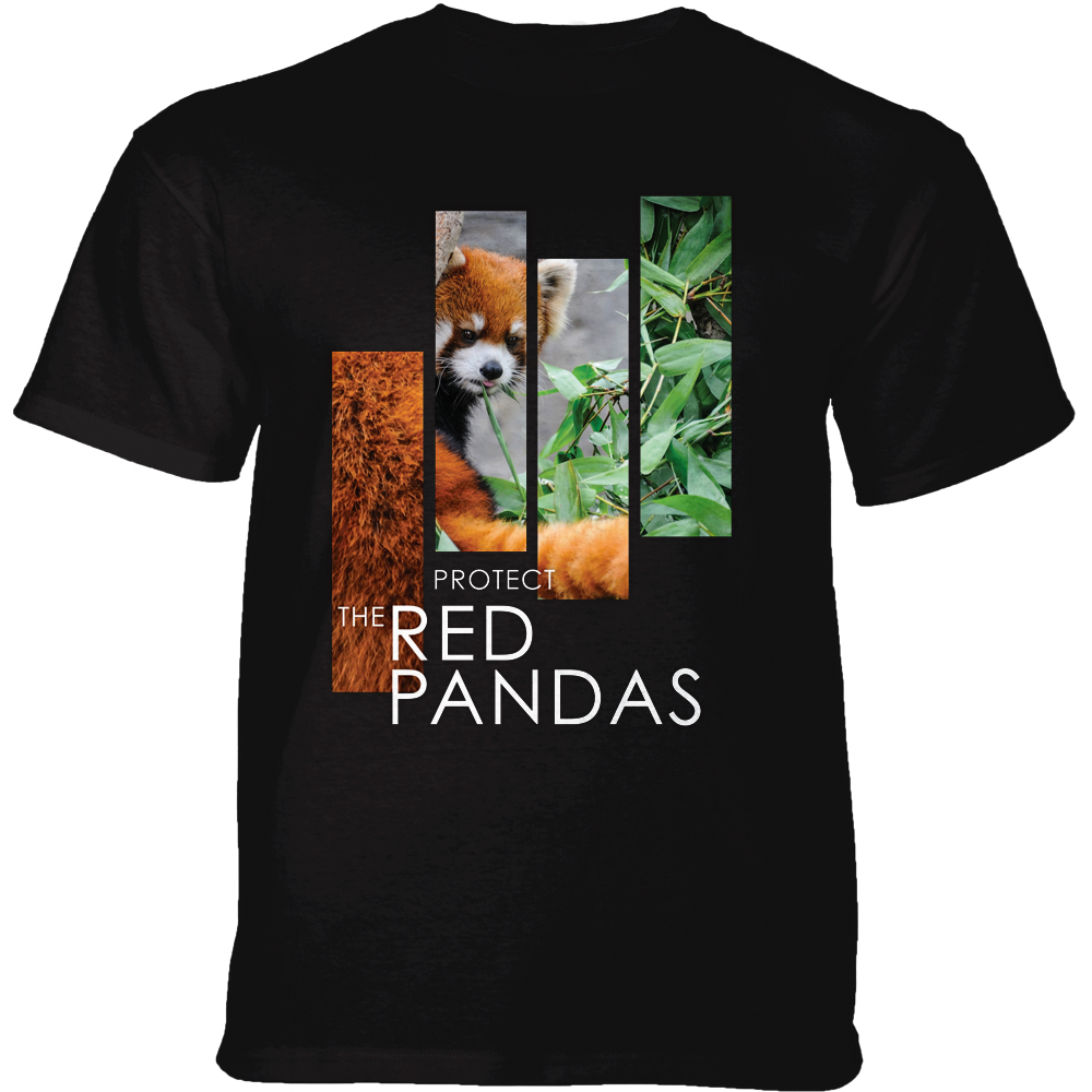 Protect Red Panda Split Portrait Black