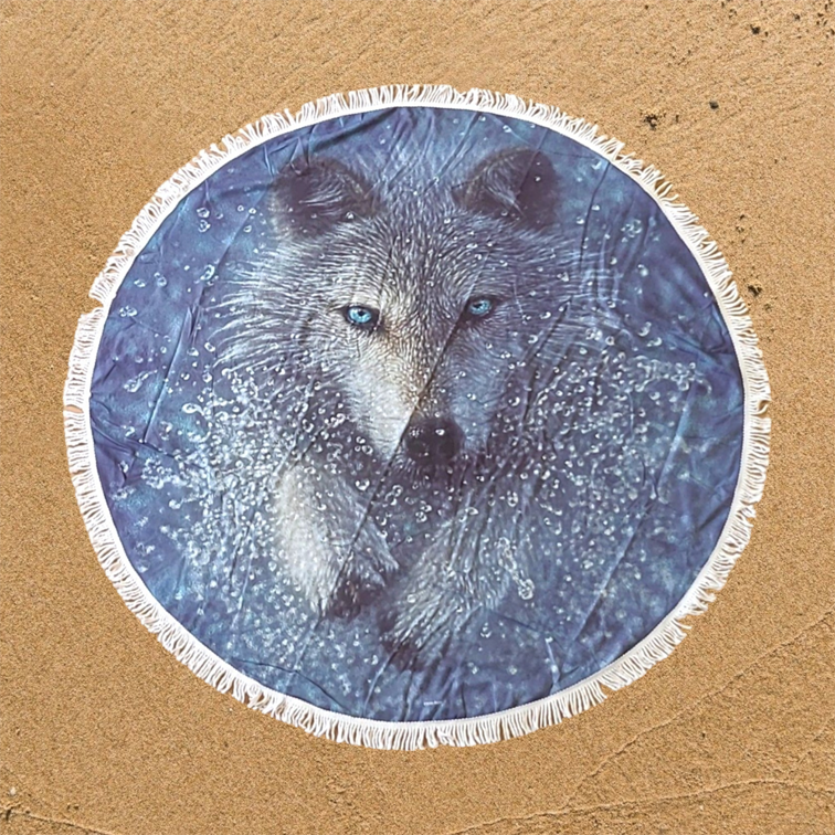 Running Wolf Splash Teli da Mare Rotondo 150cm