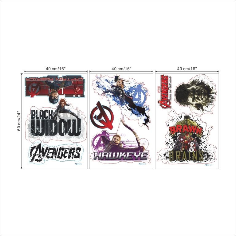 Marvel's Avengers Wall Decal (set of 3)