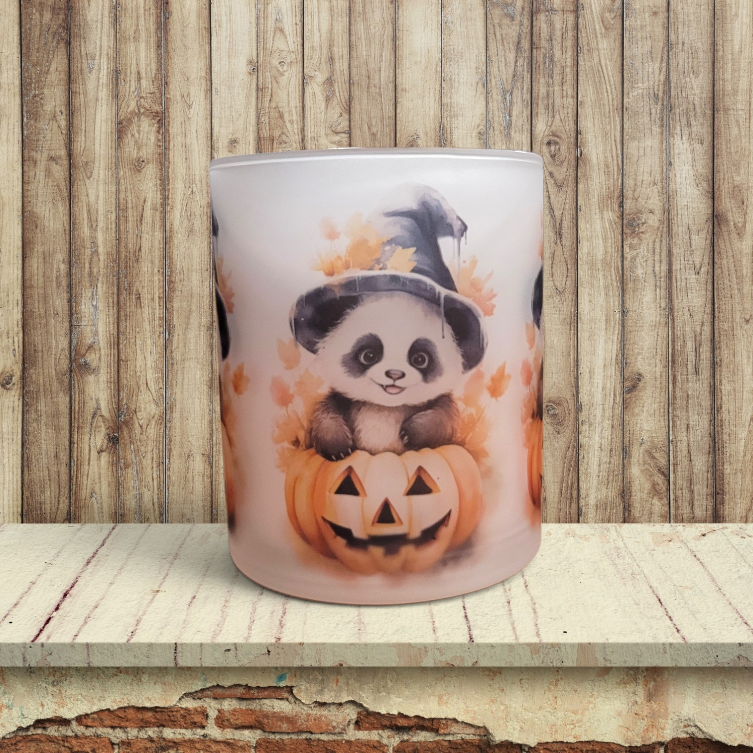 Halloween Panda - Candle Light Holder