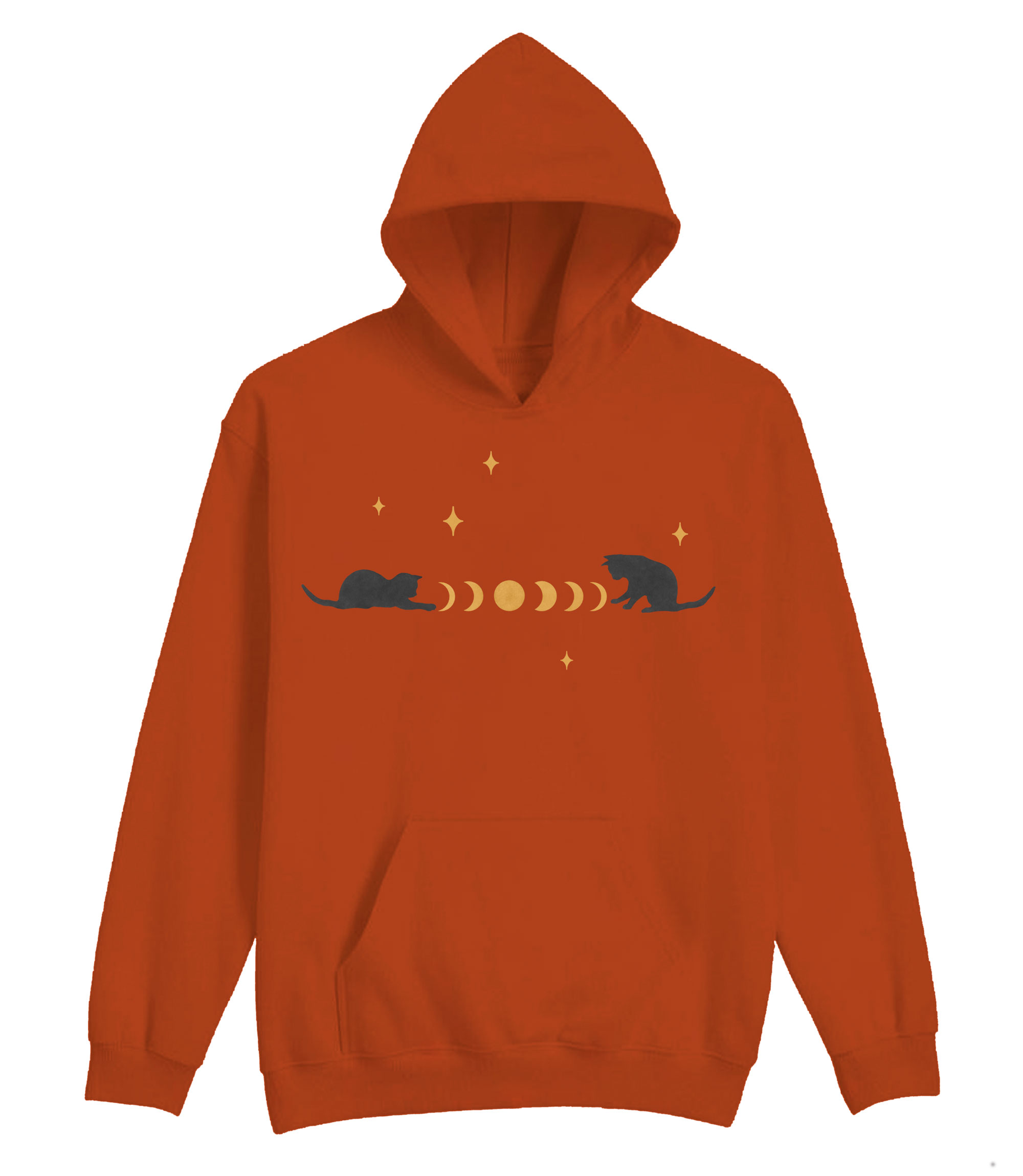Cat And Moon Hoodie
