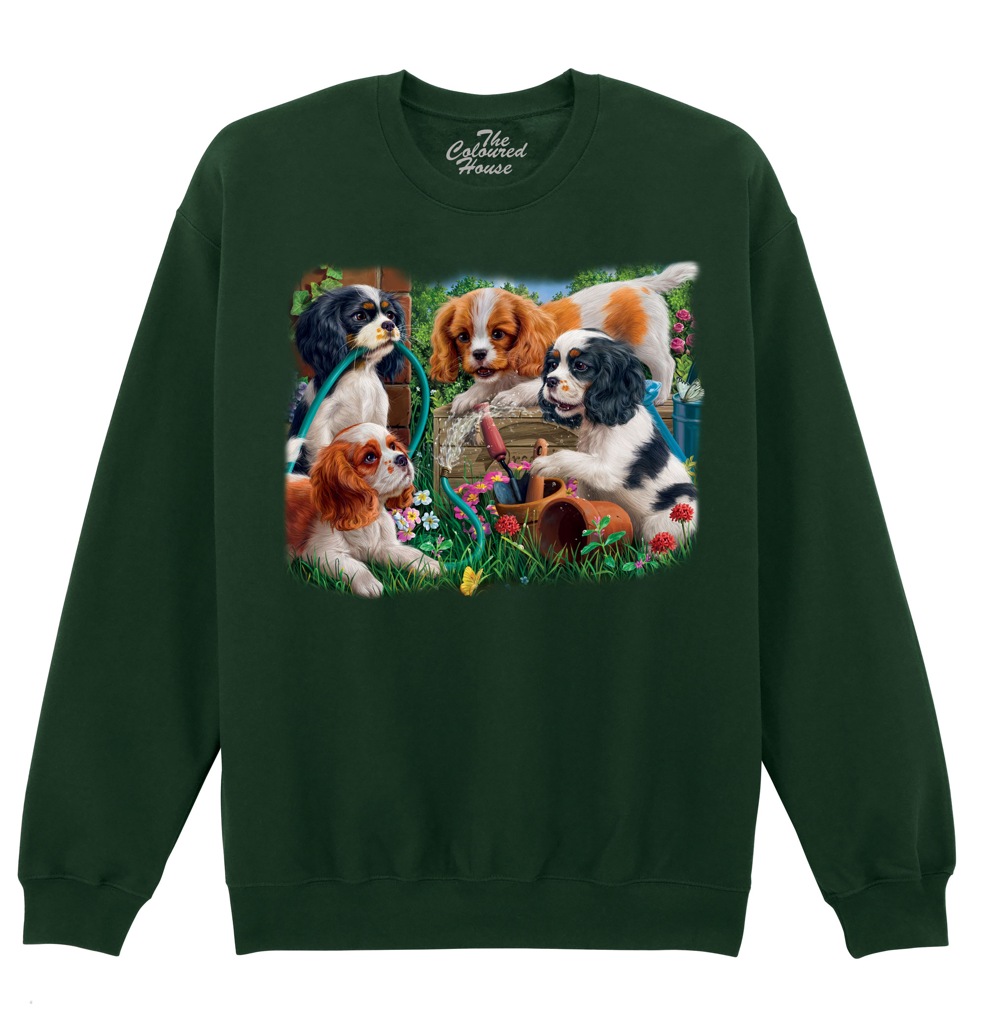 Puppies In The Garden Sweater
