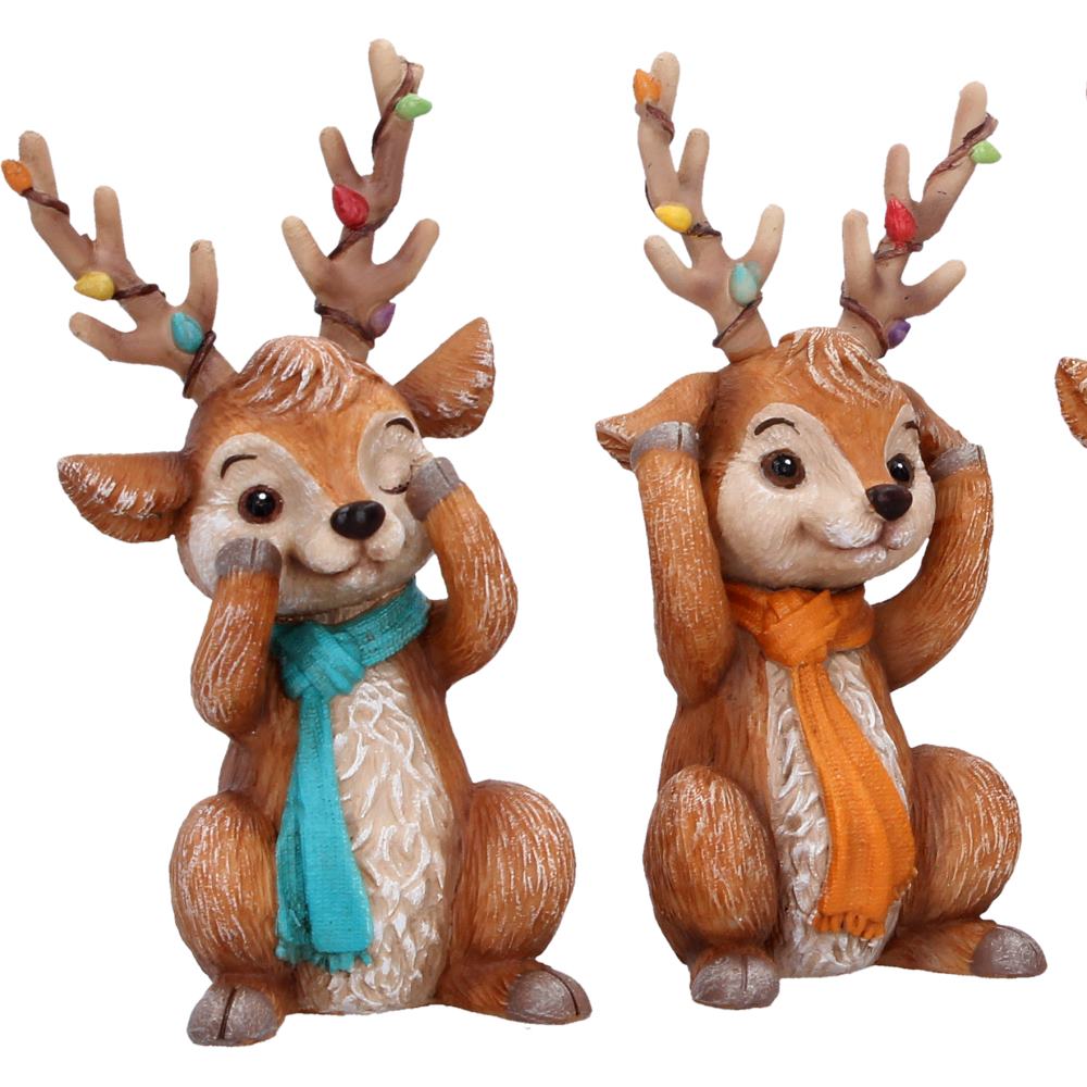 Three Wise Reindeer 10.8cm