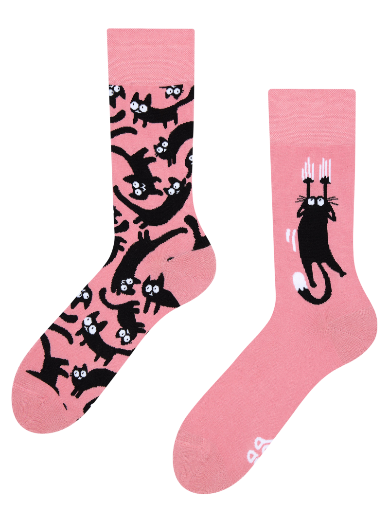 Regular Socks Pink Cats