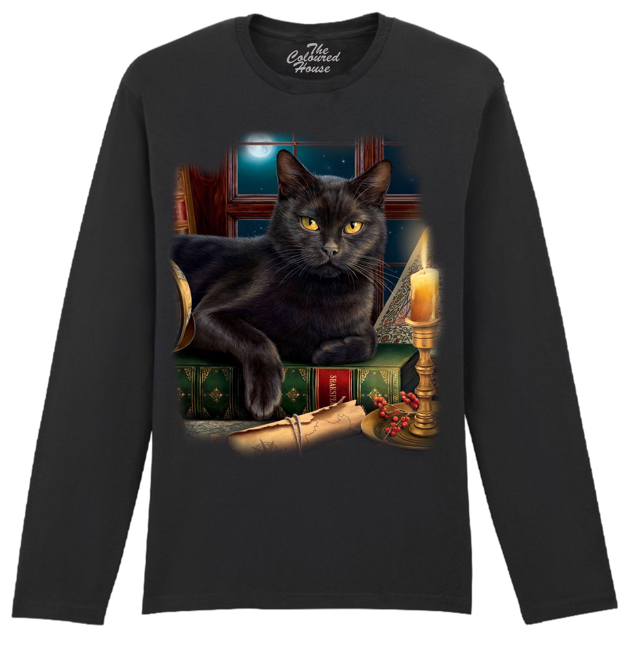 Black Cat By Candlelight Longsleeve