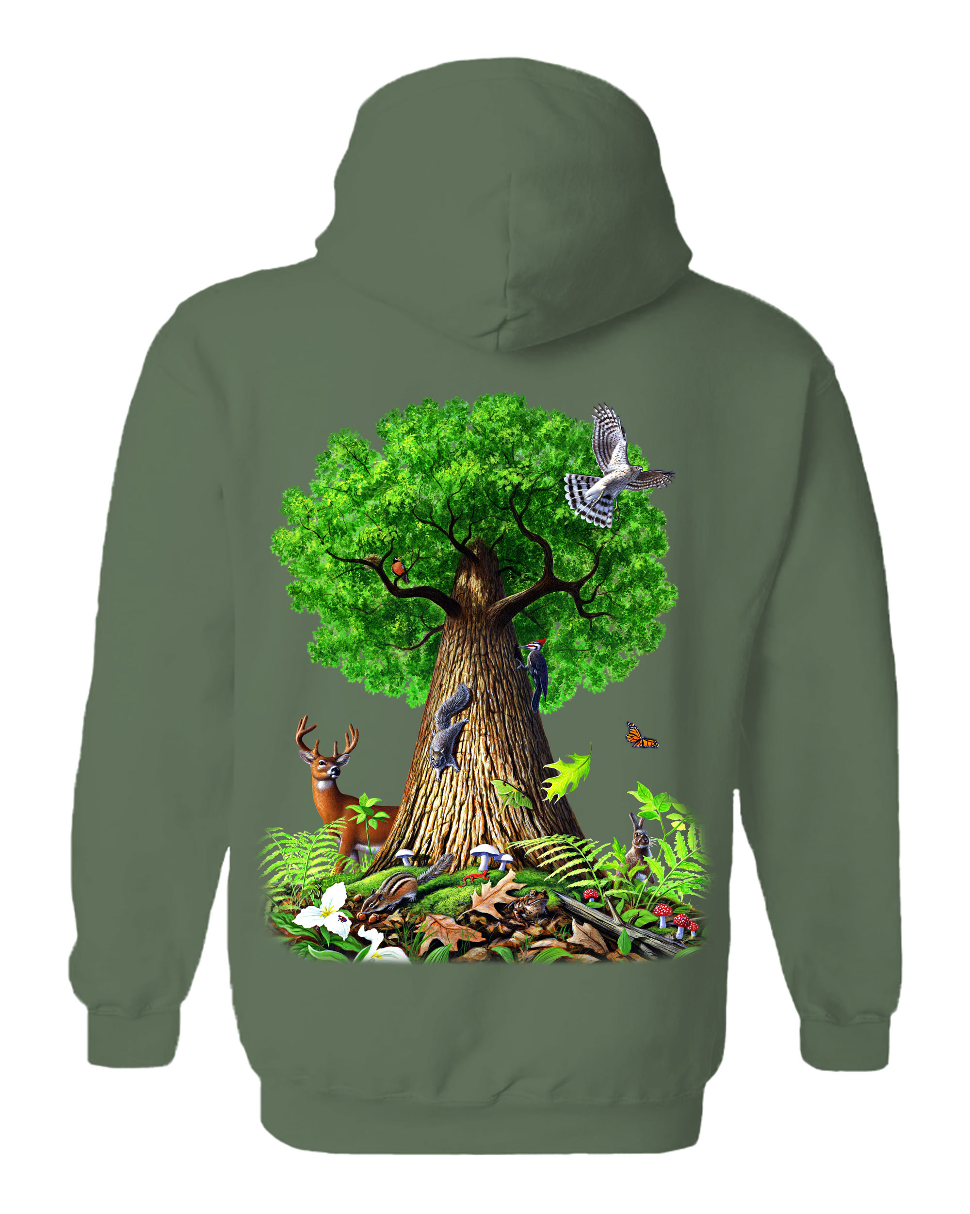 Tree Of Life Animals Hoodie