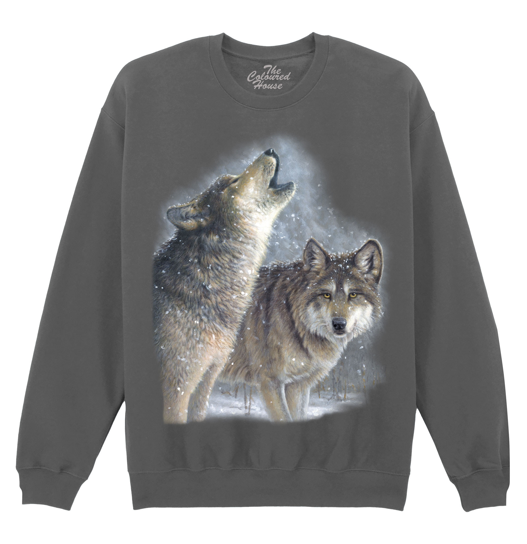 Snowfall Wolves Sweater